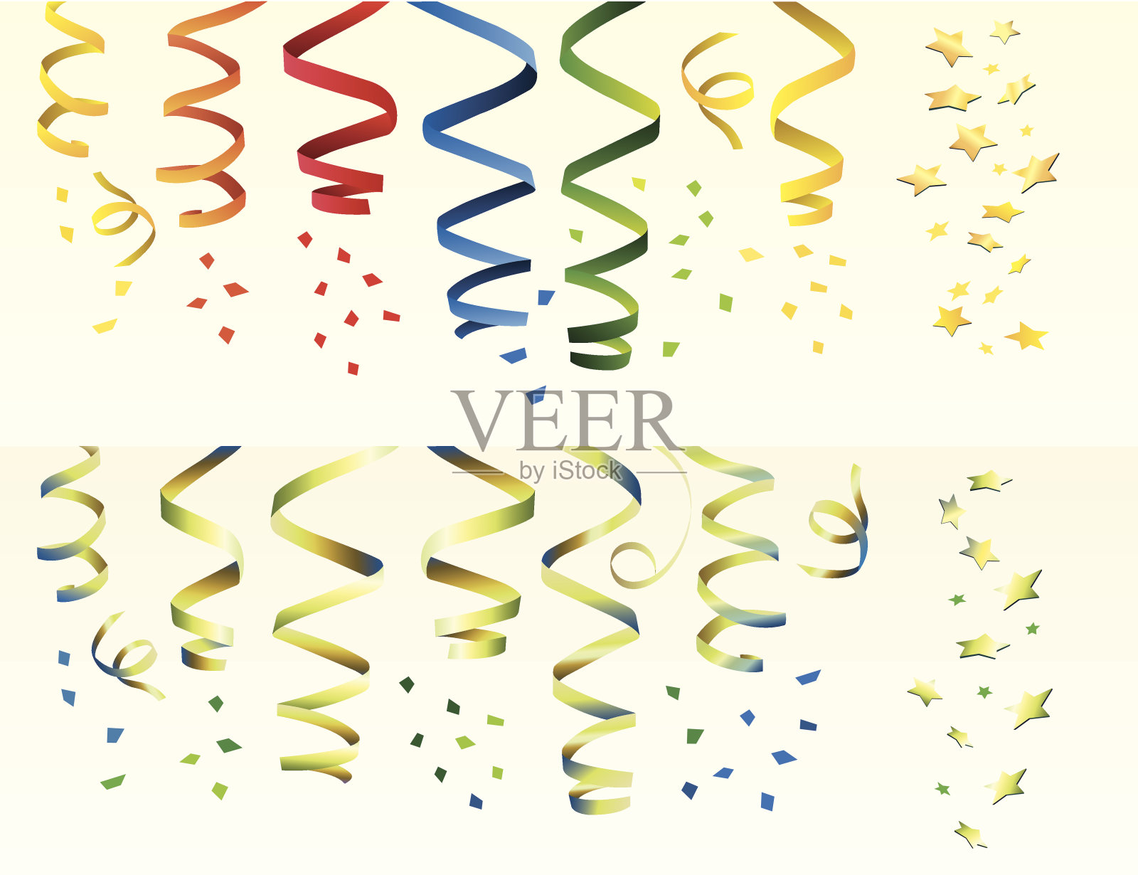 党飘带插画图片素材