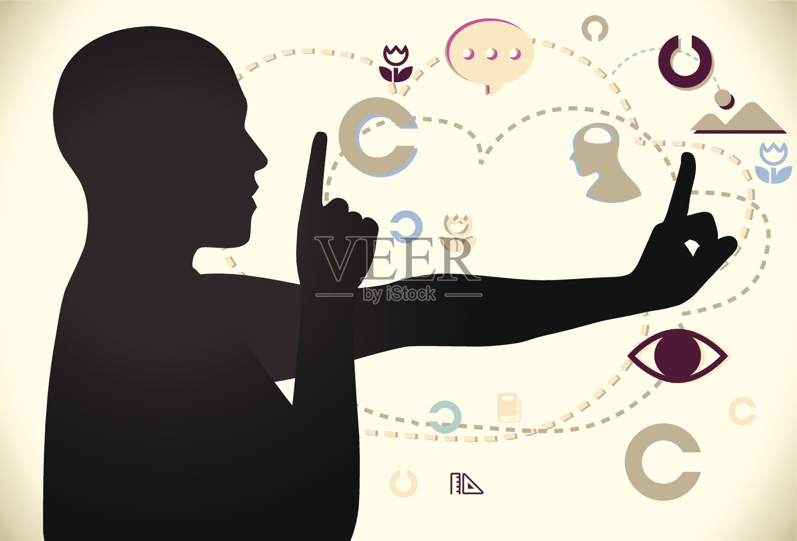 眼睛检查插画图片素材