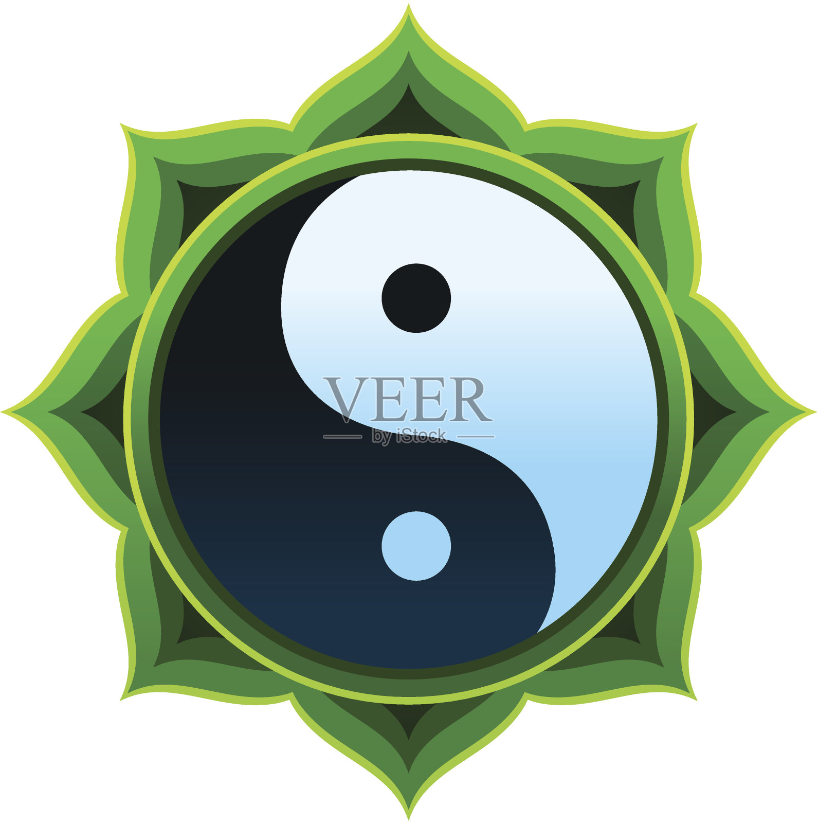 生态英阳曼荼罗插画图片素材