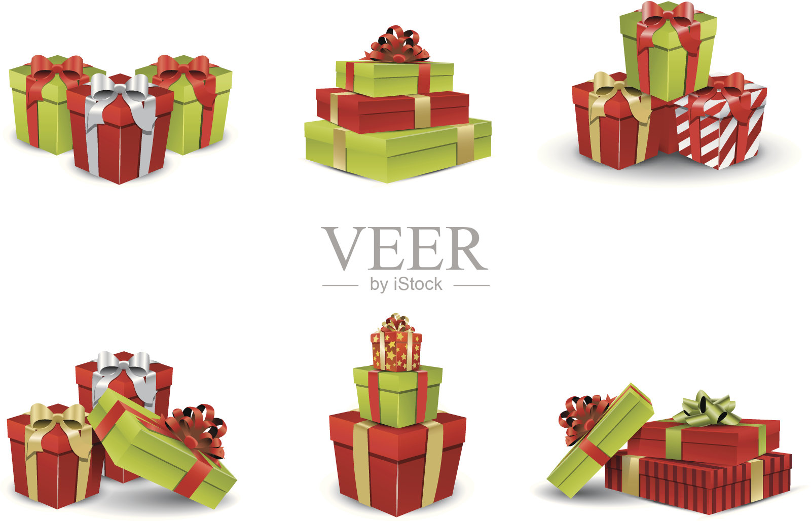 圣诞礼物插画图片素材