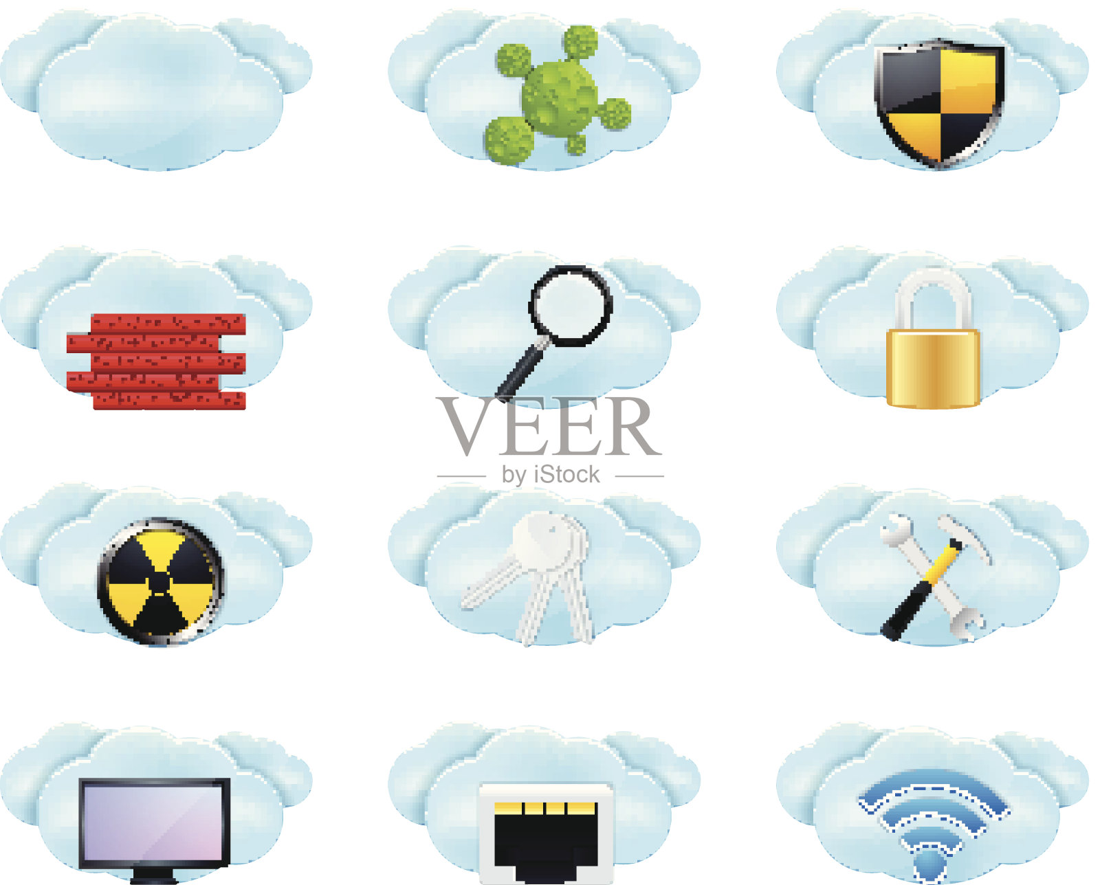 云计算的图标图标素材