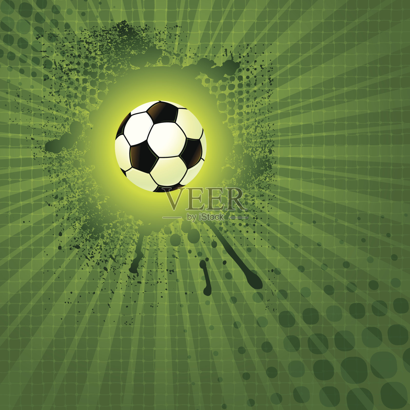 足球破裂背景插画图片素材