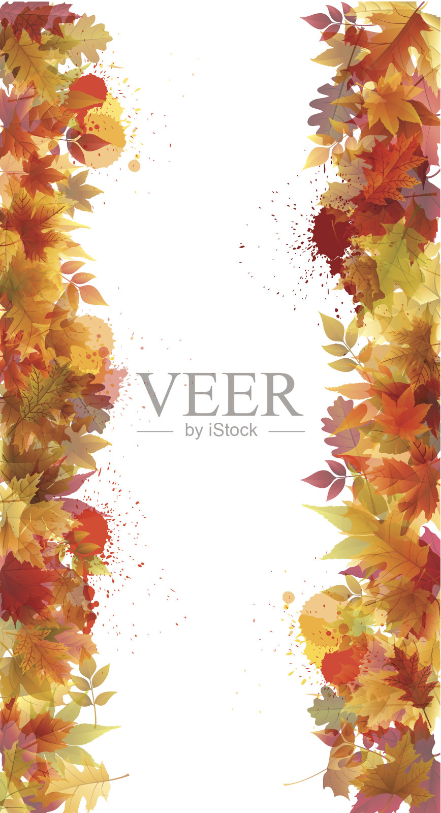 秋天背景插画图片素材