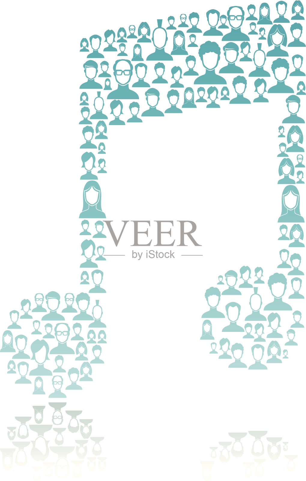 由网络用户制作的音符插画图片素材