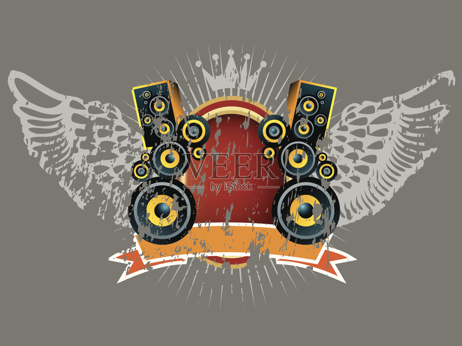 纹章的徽章插画图片素材