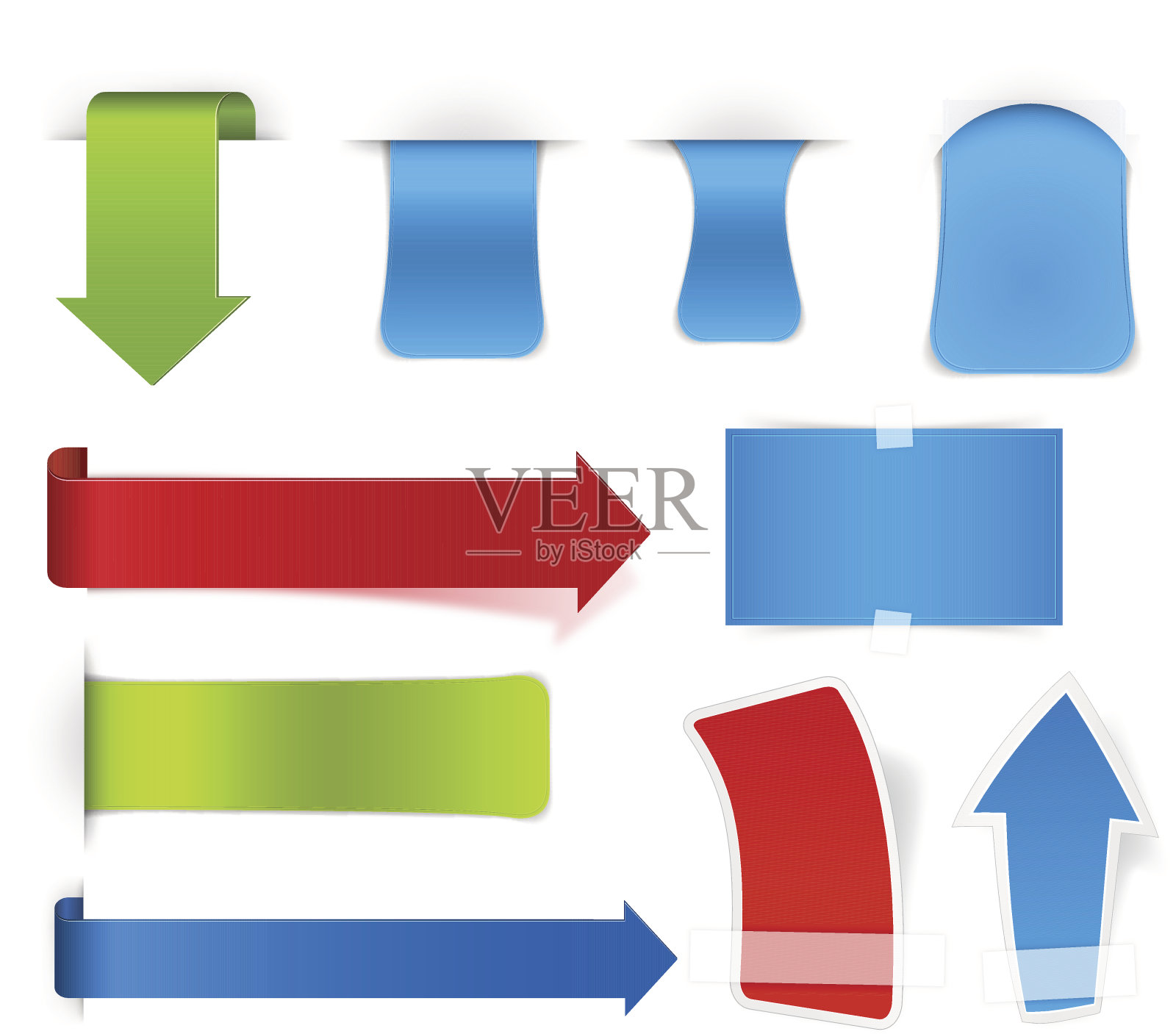 一套互联网文本横幅插画图片素材