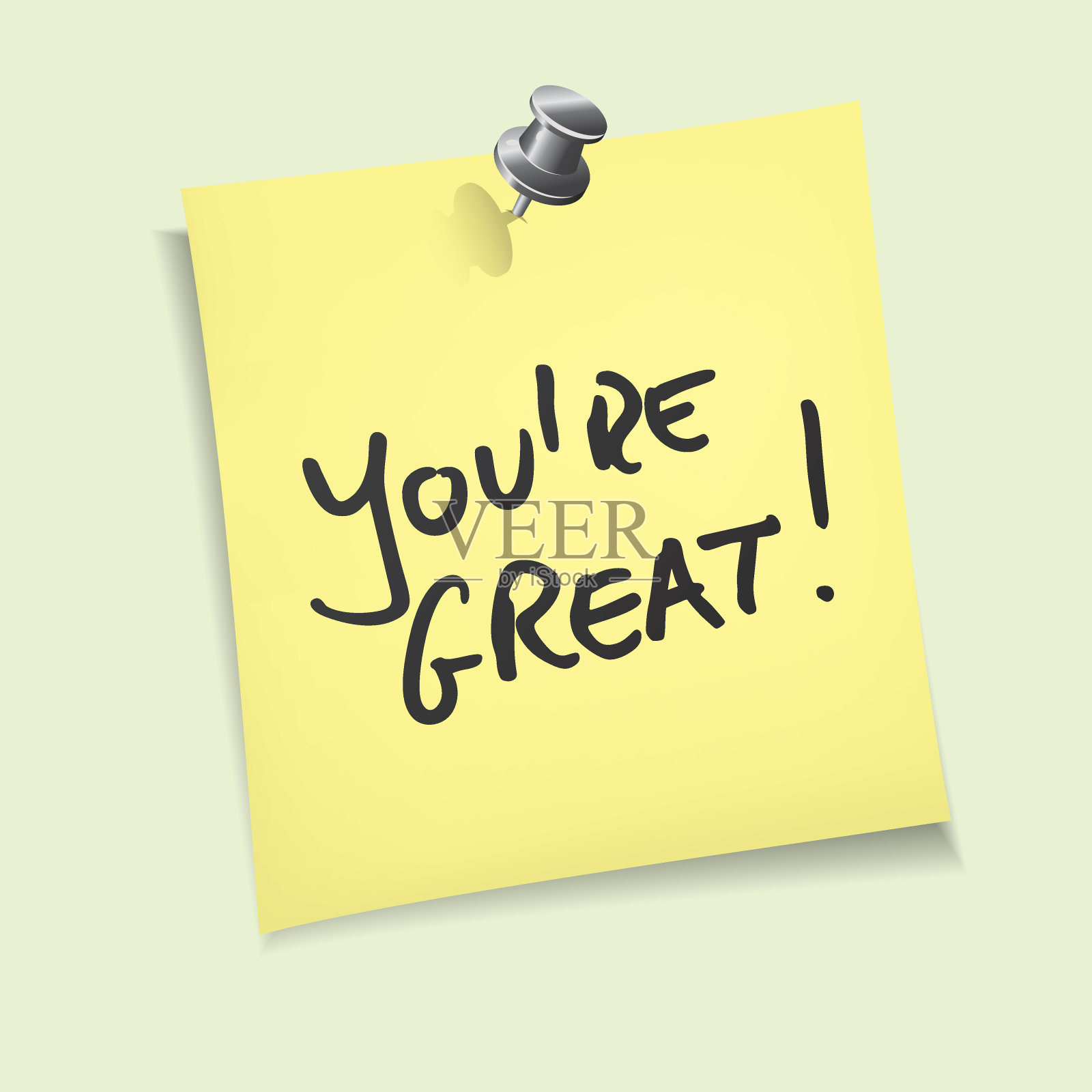 你太棒了!插画图片素材