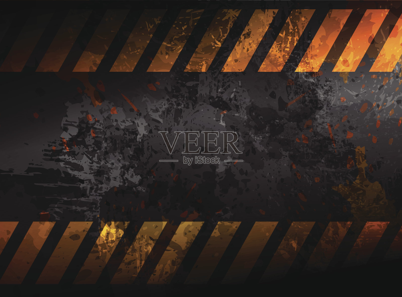 危险的条纹插画图片素材