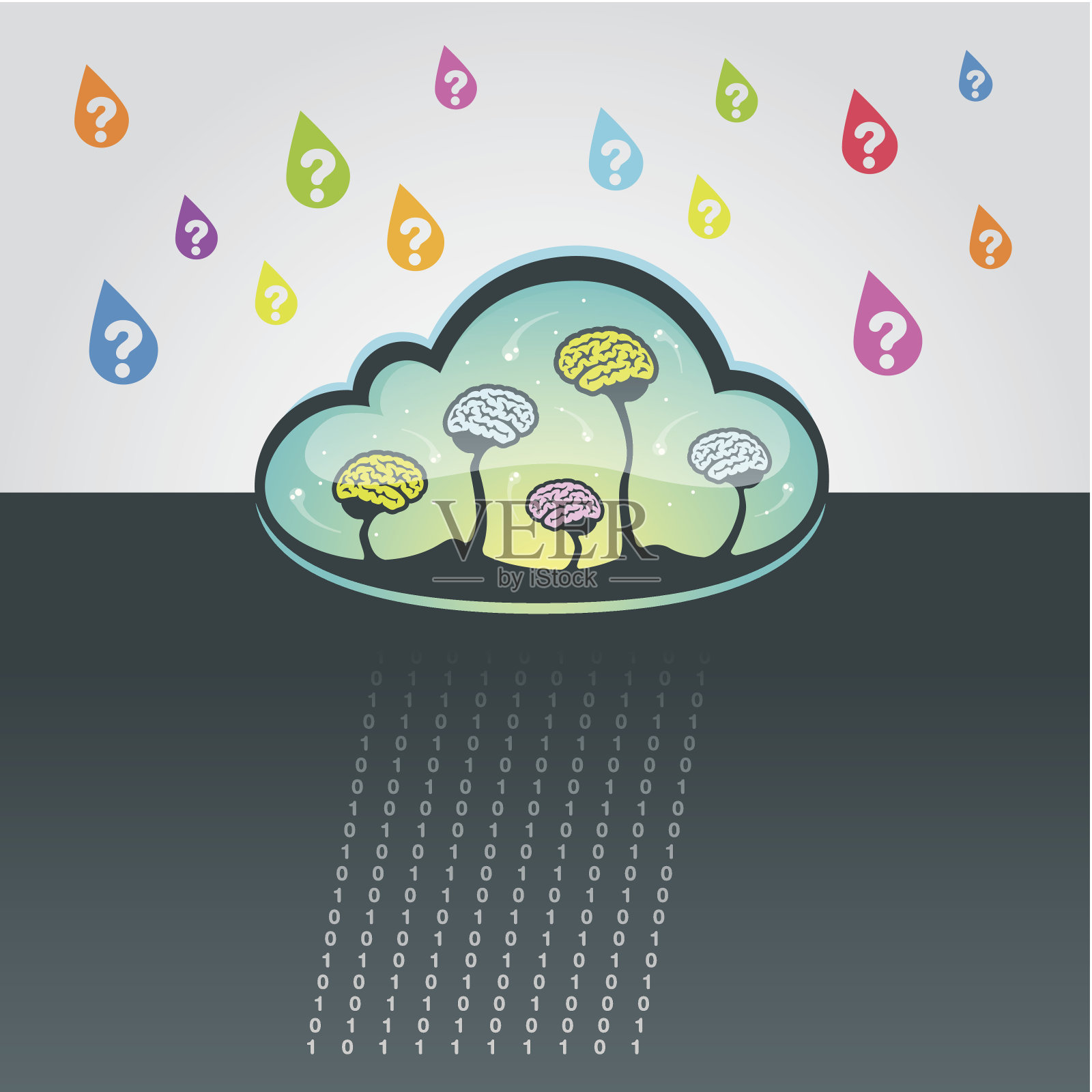 云计算插画图片素材