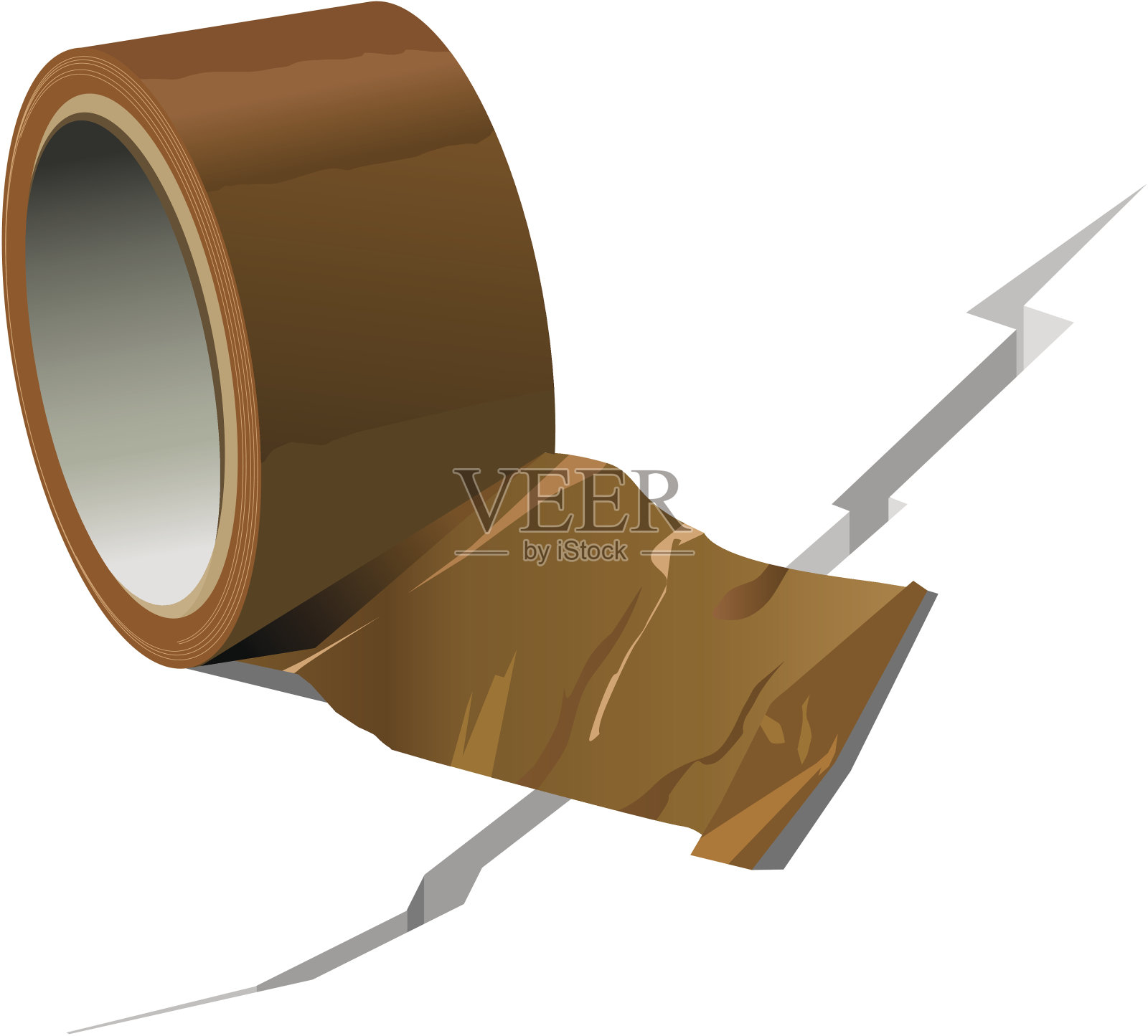 透明胶带插画图片素材