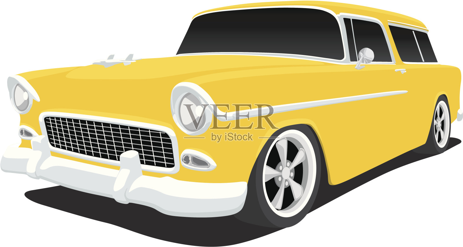 雪佛兰游牧插画图片素材