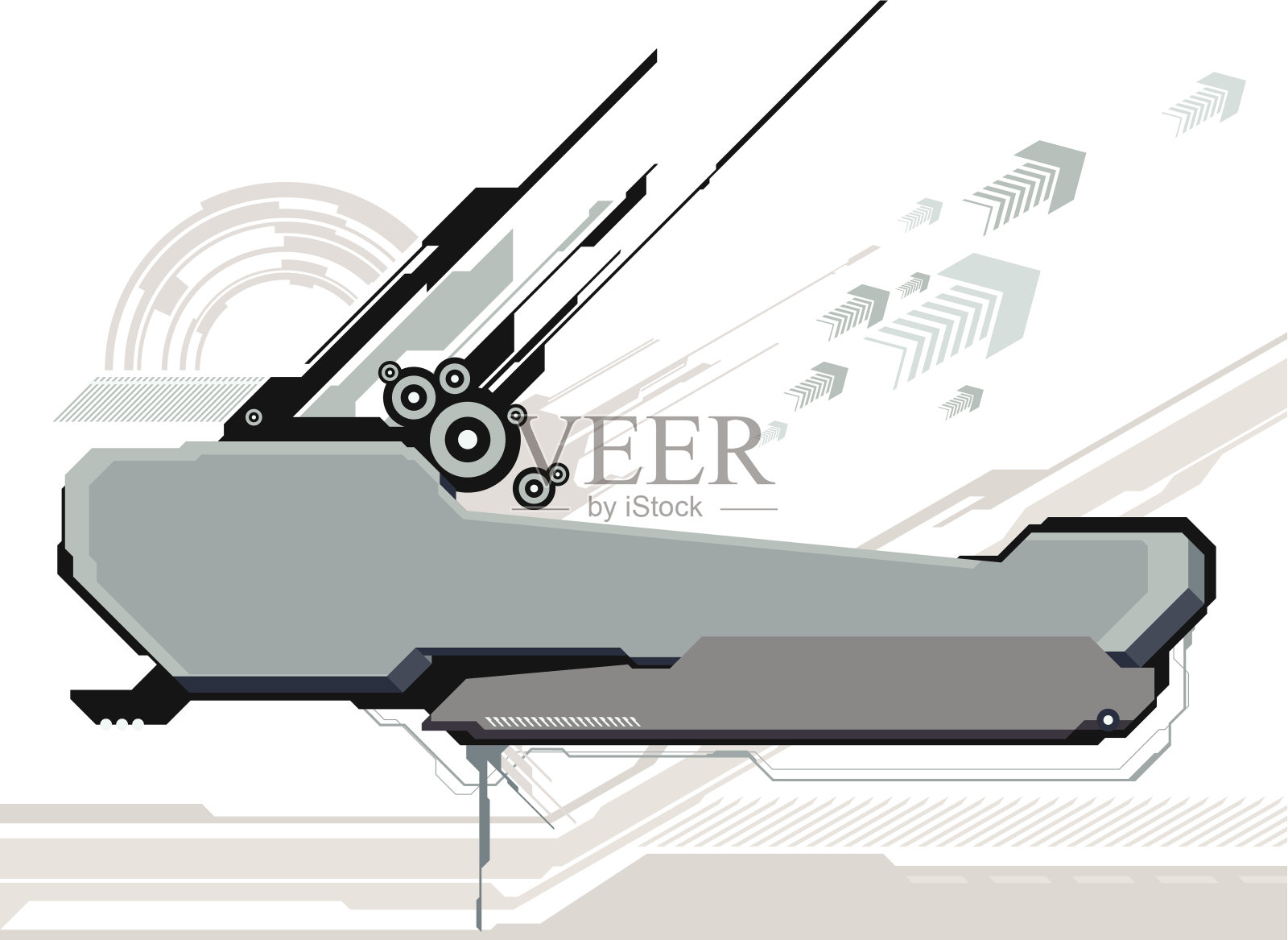 航空母舰插画图片素材