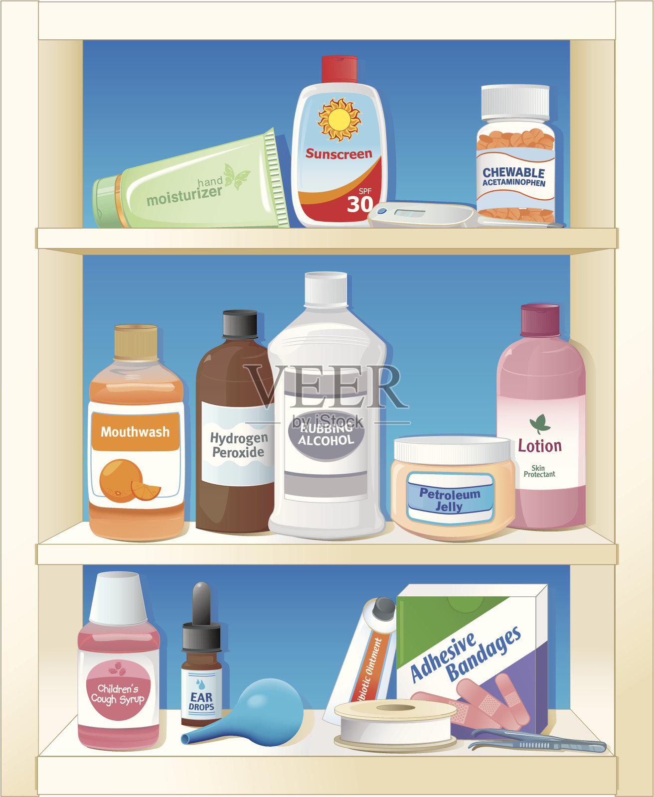 医药箱插画图片素材