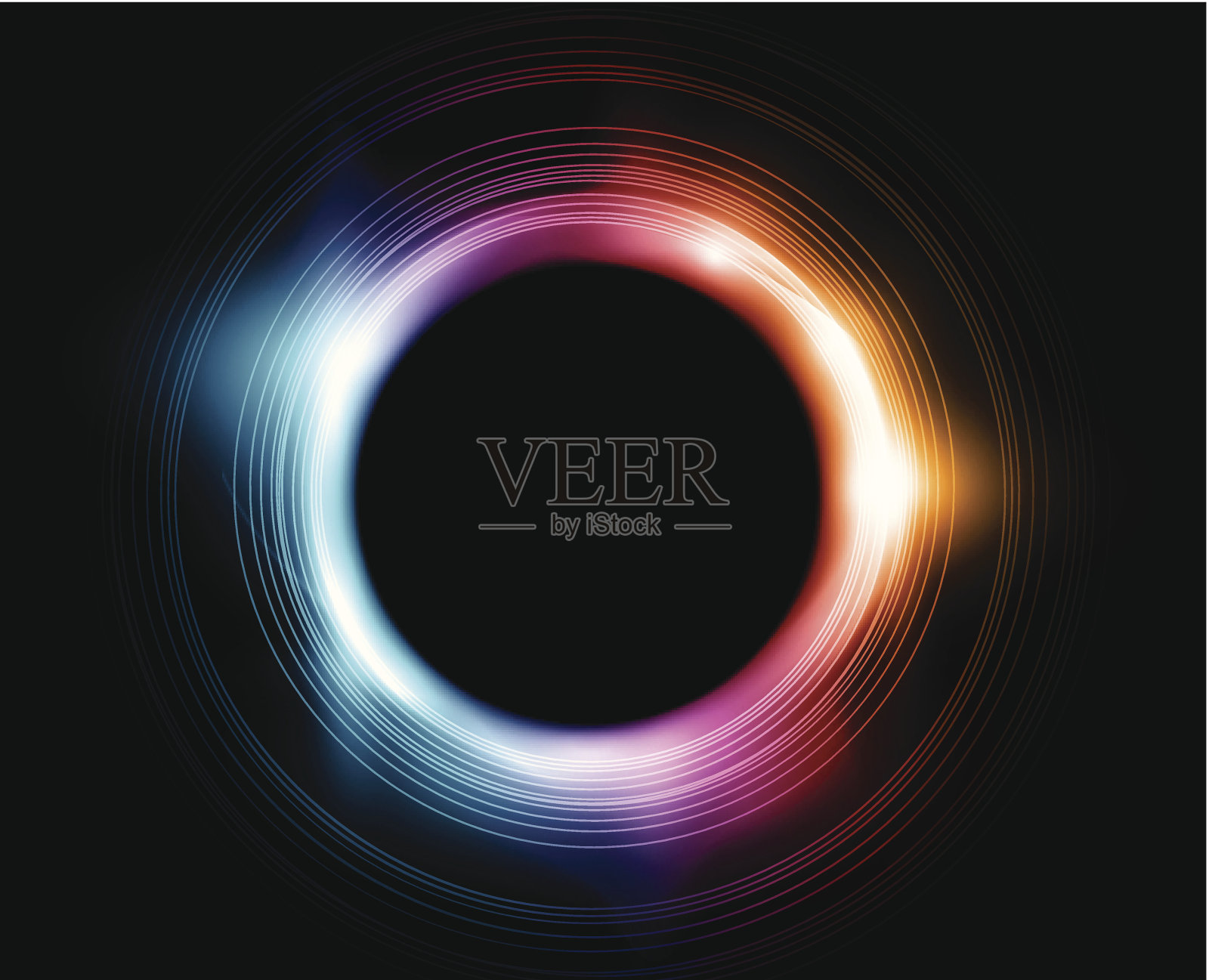 抽象的圈子插画图片素材