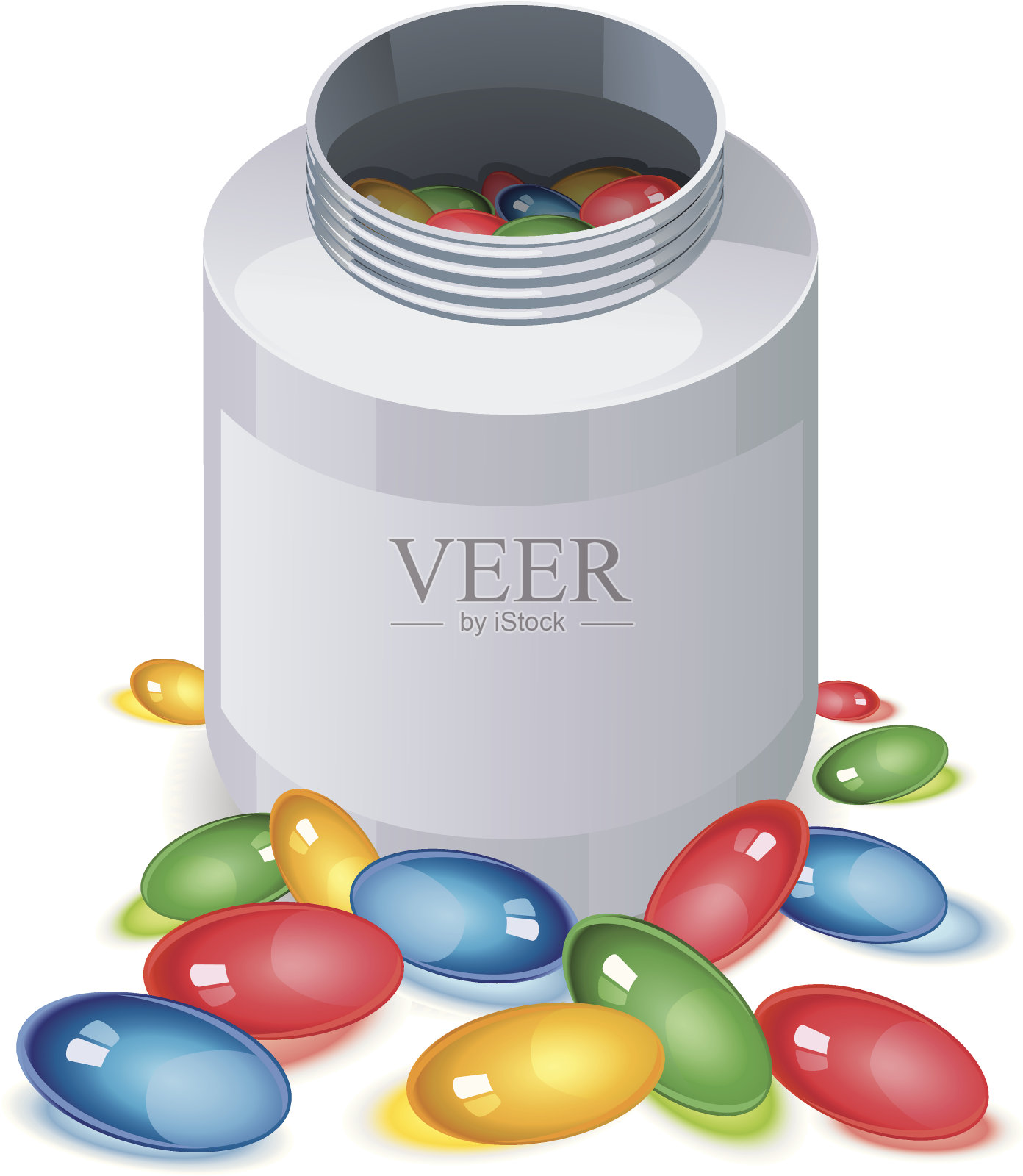 药瓶子插画图片素材