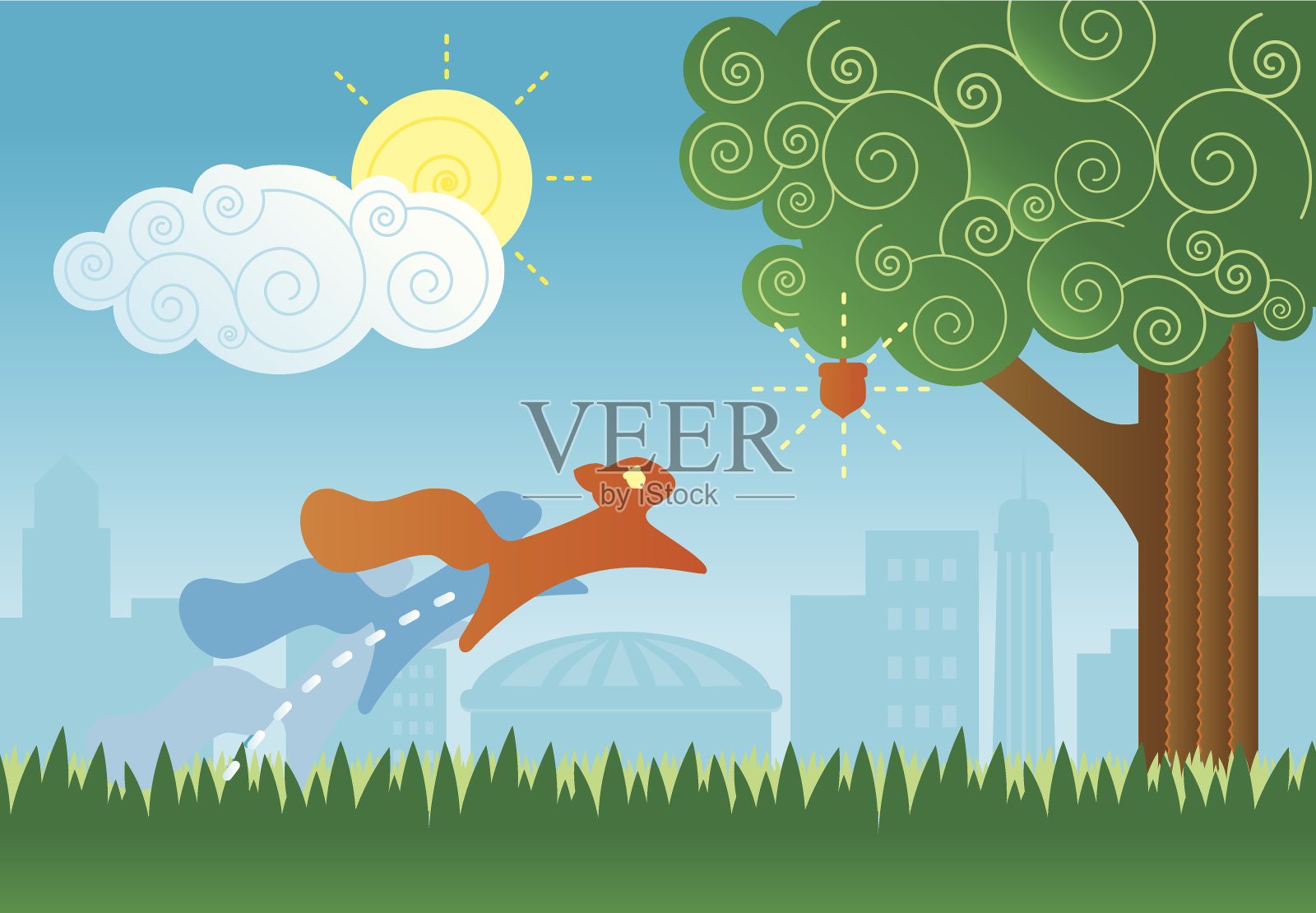 把坚果!插画图片素材