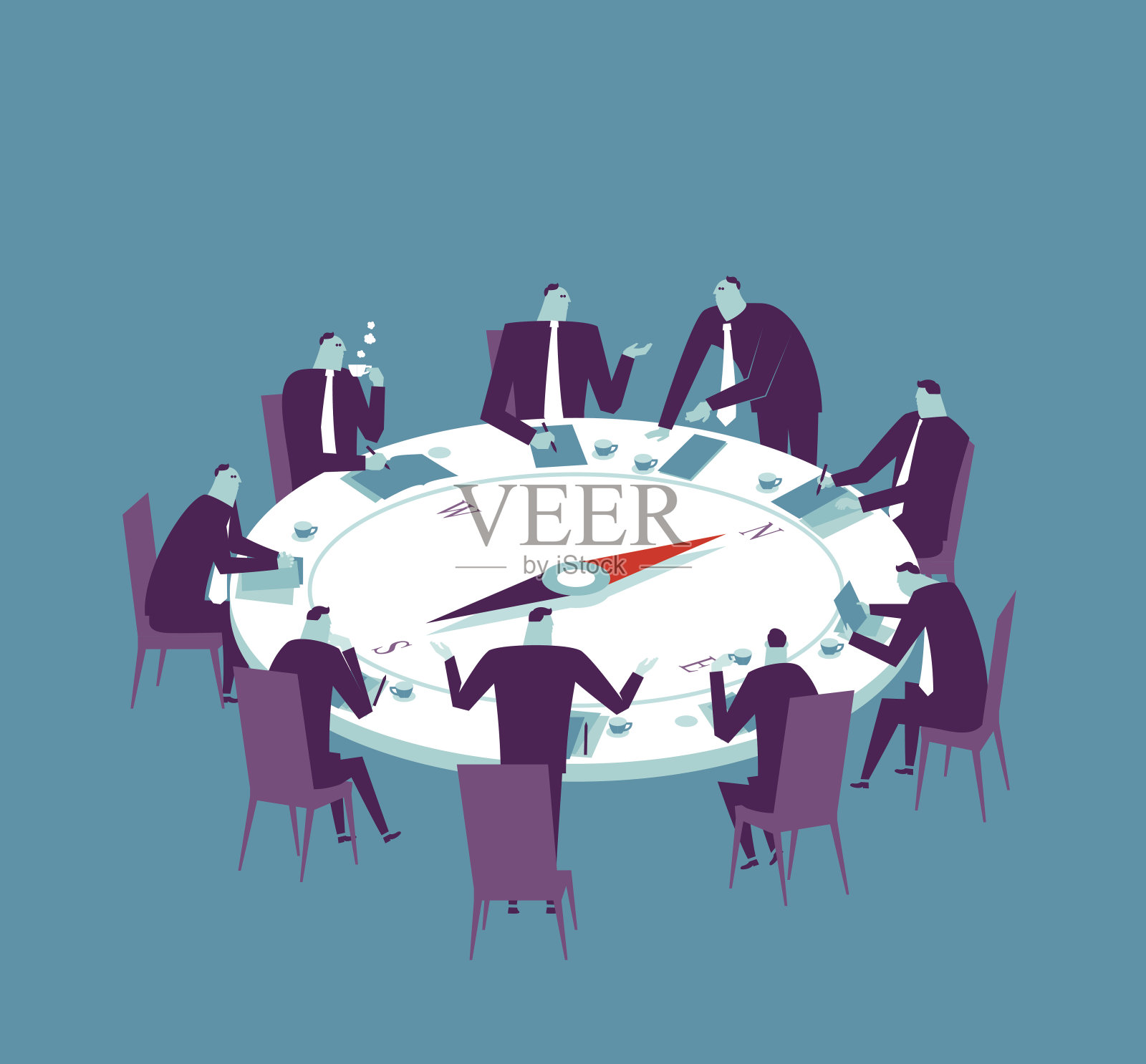会议插画图片素材