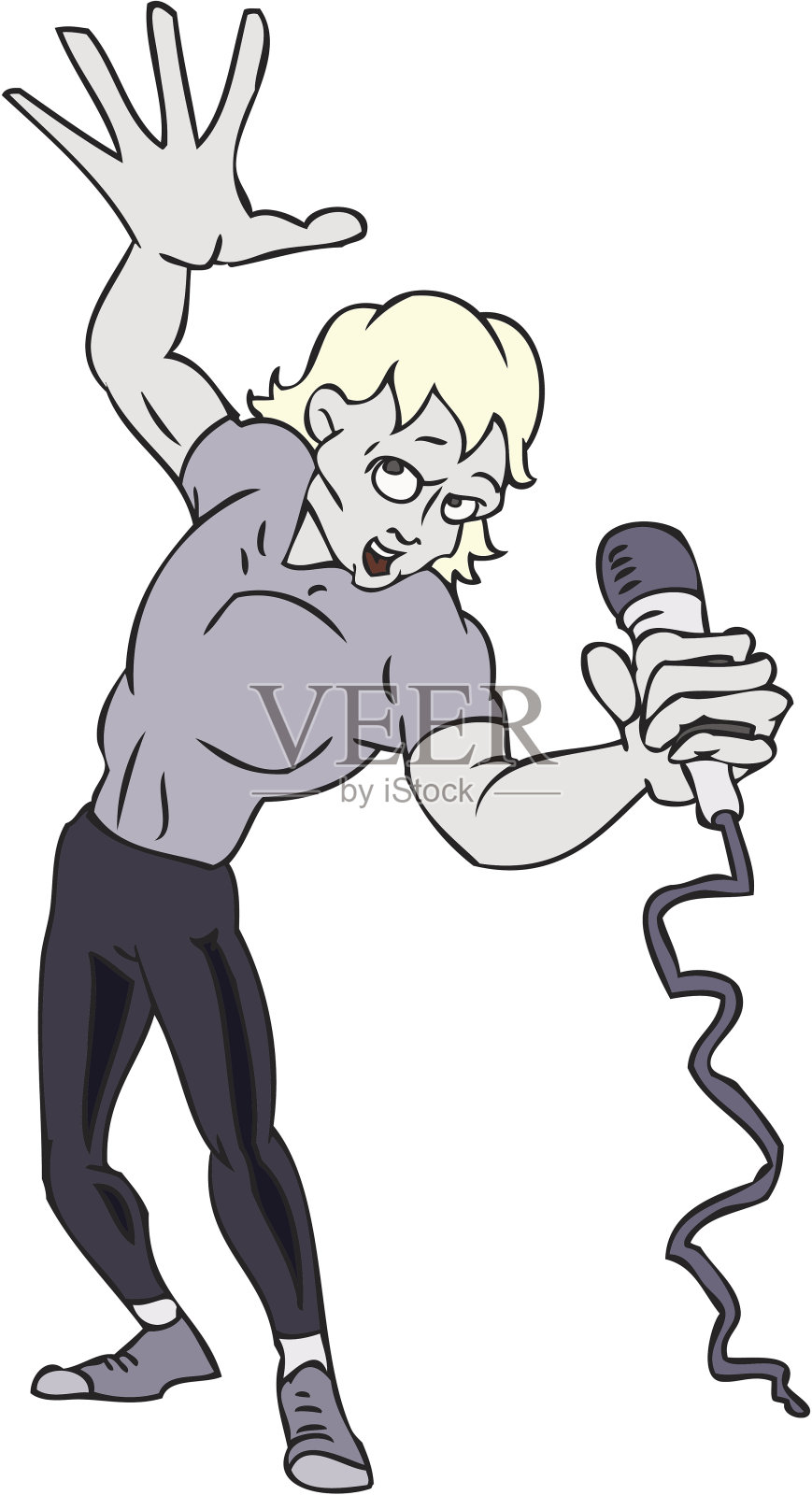 摇滚歌手设计元素图片