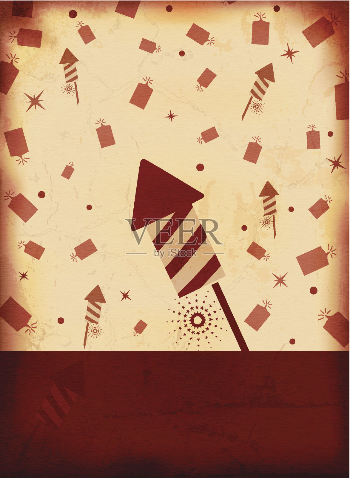 庆祝活动主题-烟花设计模板素材