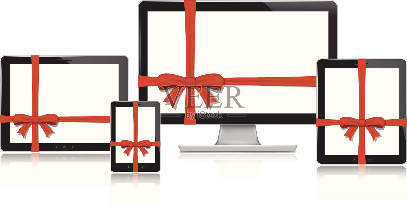 矢量-智能手机和平板电脑。插画图片素材