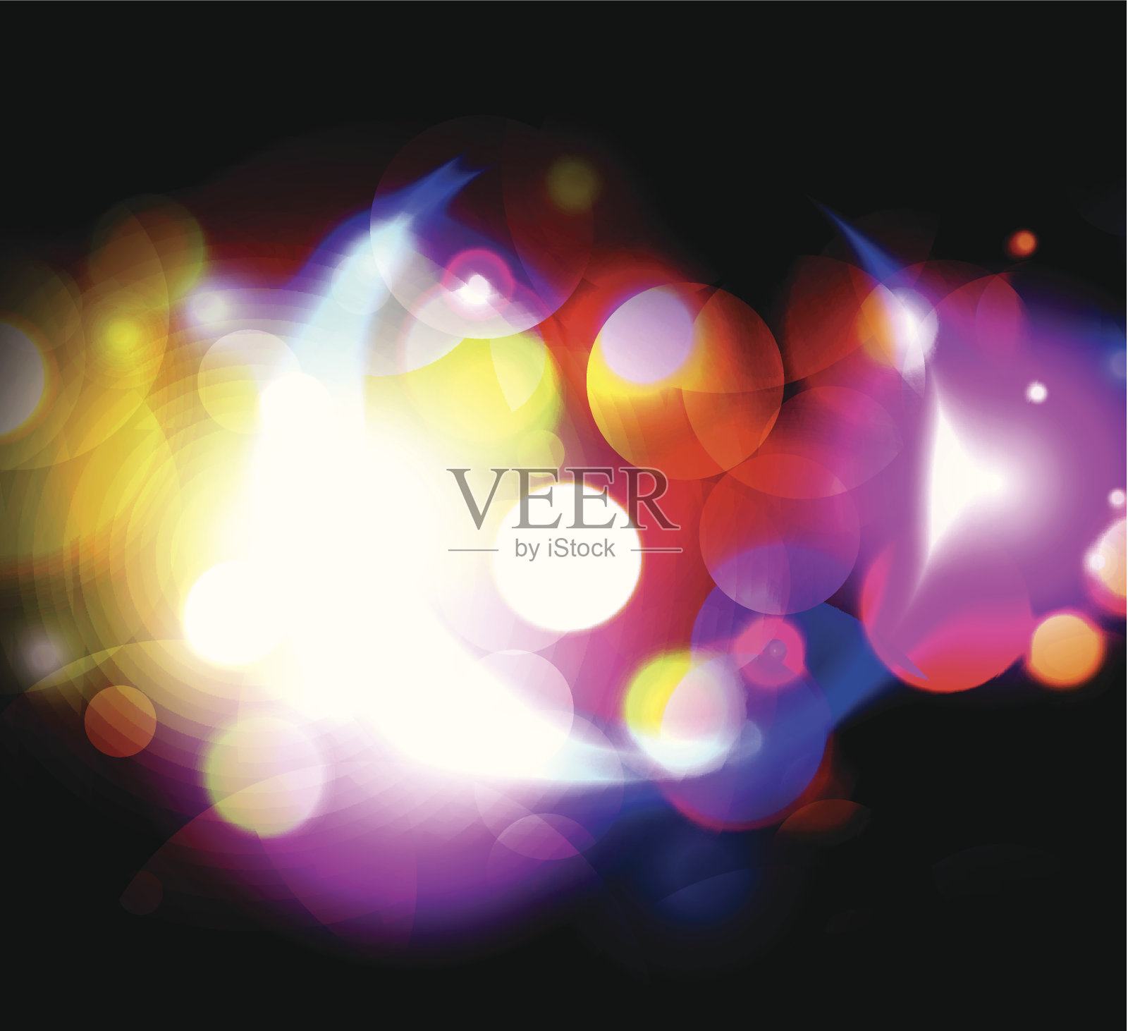 抽象的圈子插画图片素材