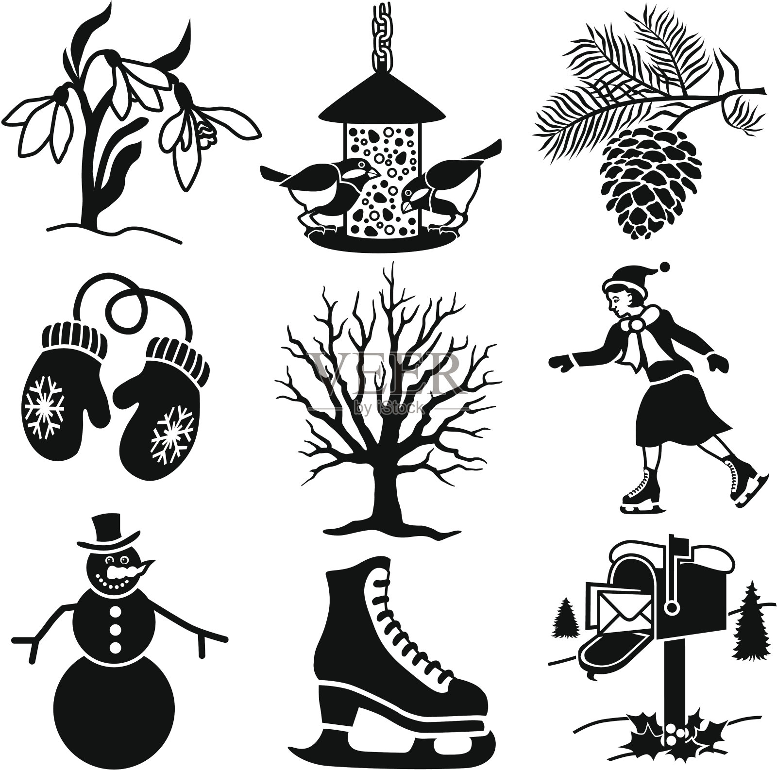 冬天的图标图标素材