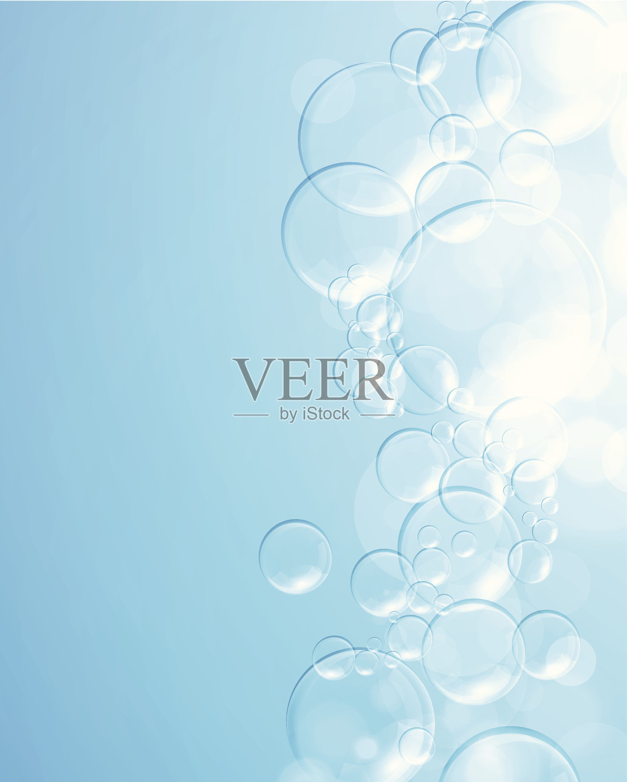 抽象的泡沫插画图片素材