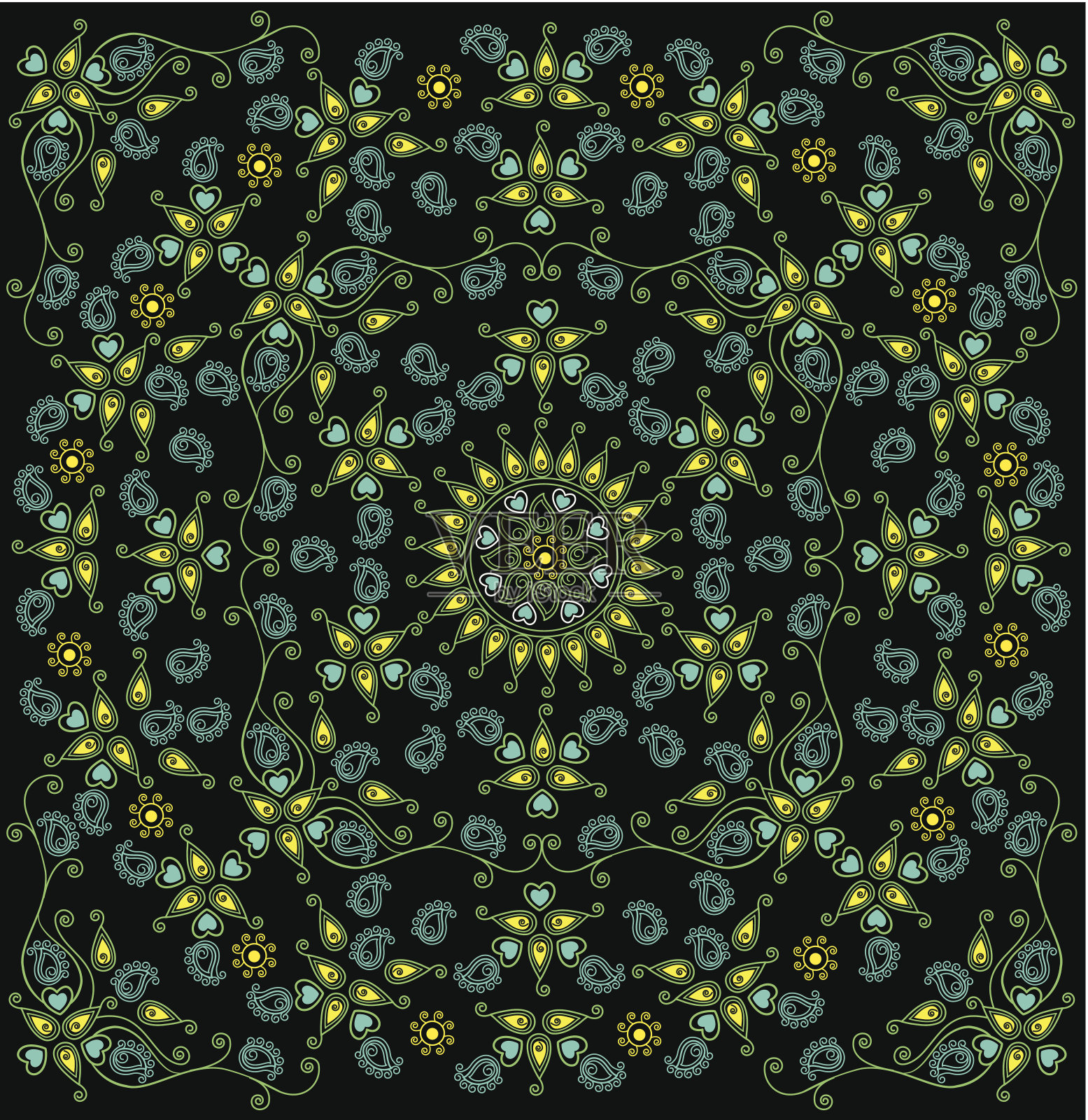 曼荼罗插画图片素材