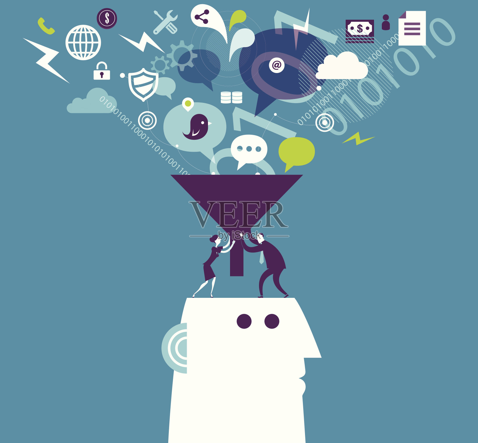 沟通插画图片素材