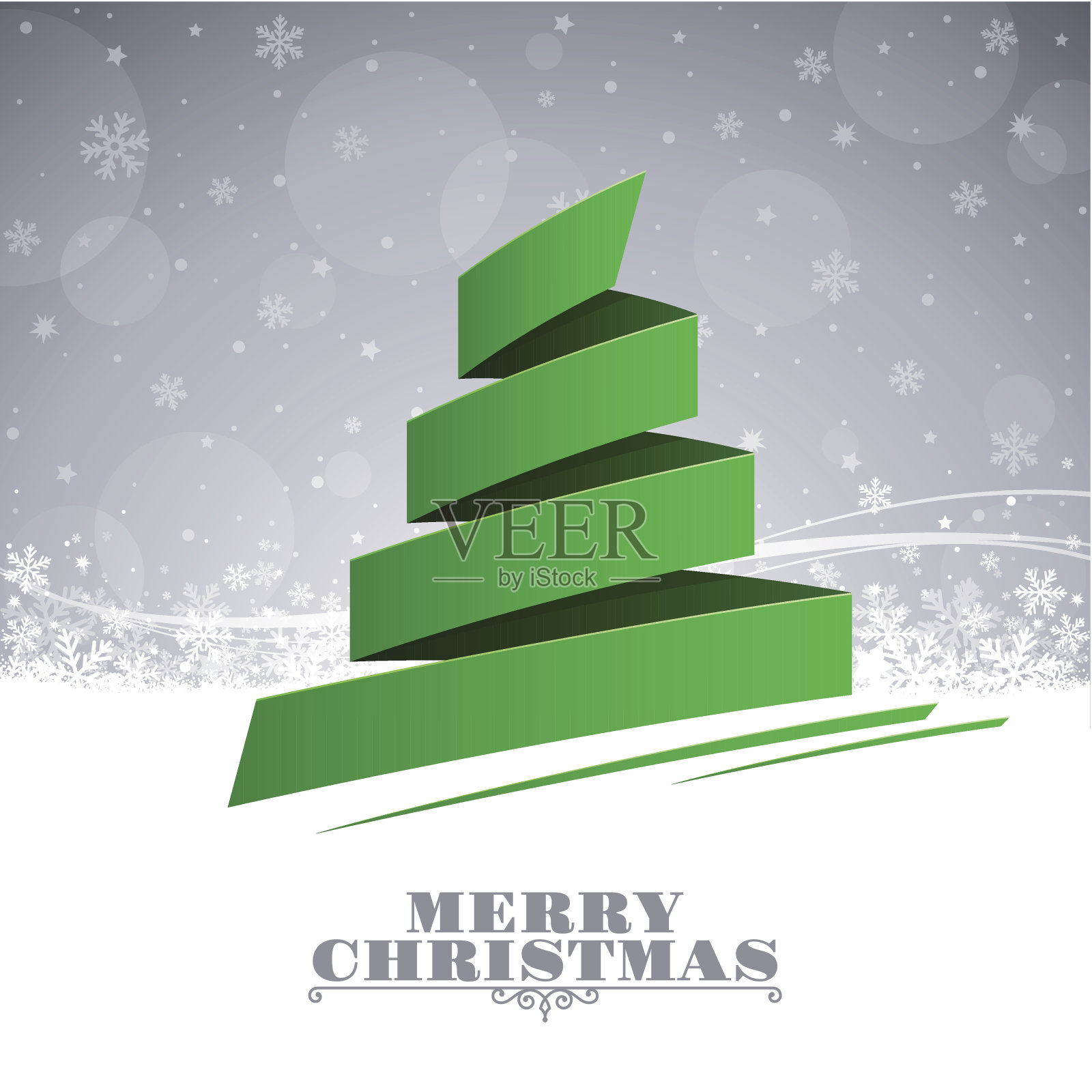 圣诞贺卡插画图片素材