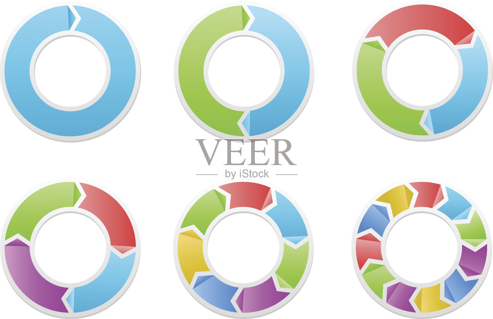 圆箭头插画图片素材