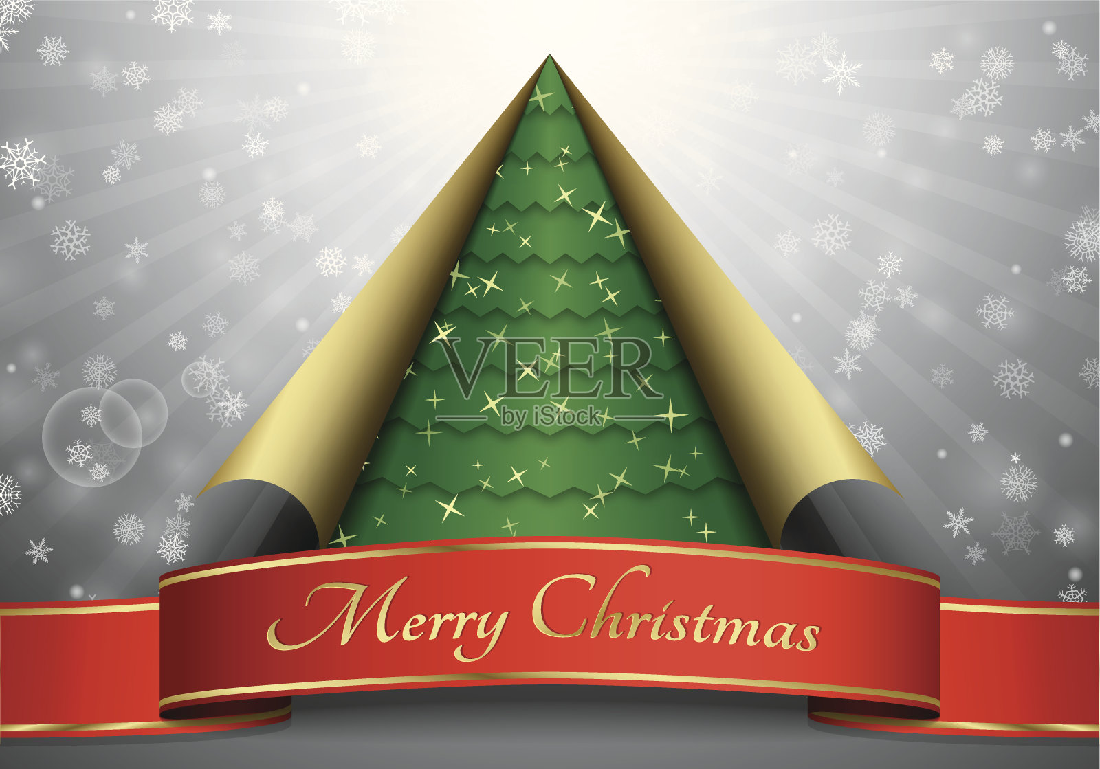 精美圣诞贺卡设计模板素材