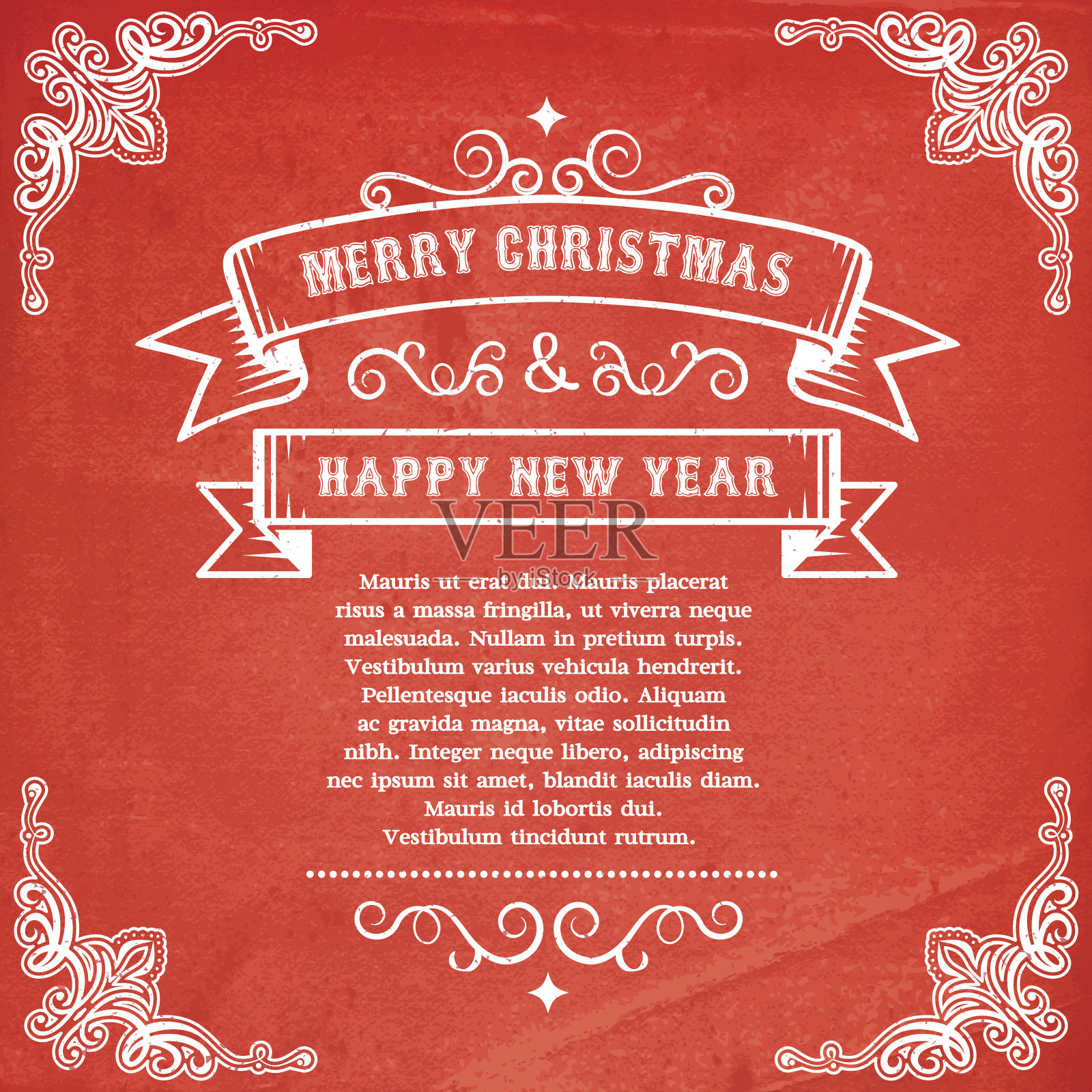 圣诞节的问候设计模板素材