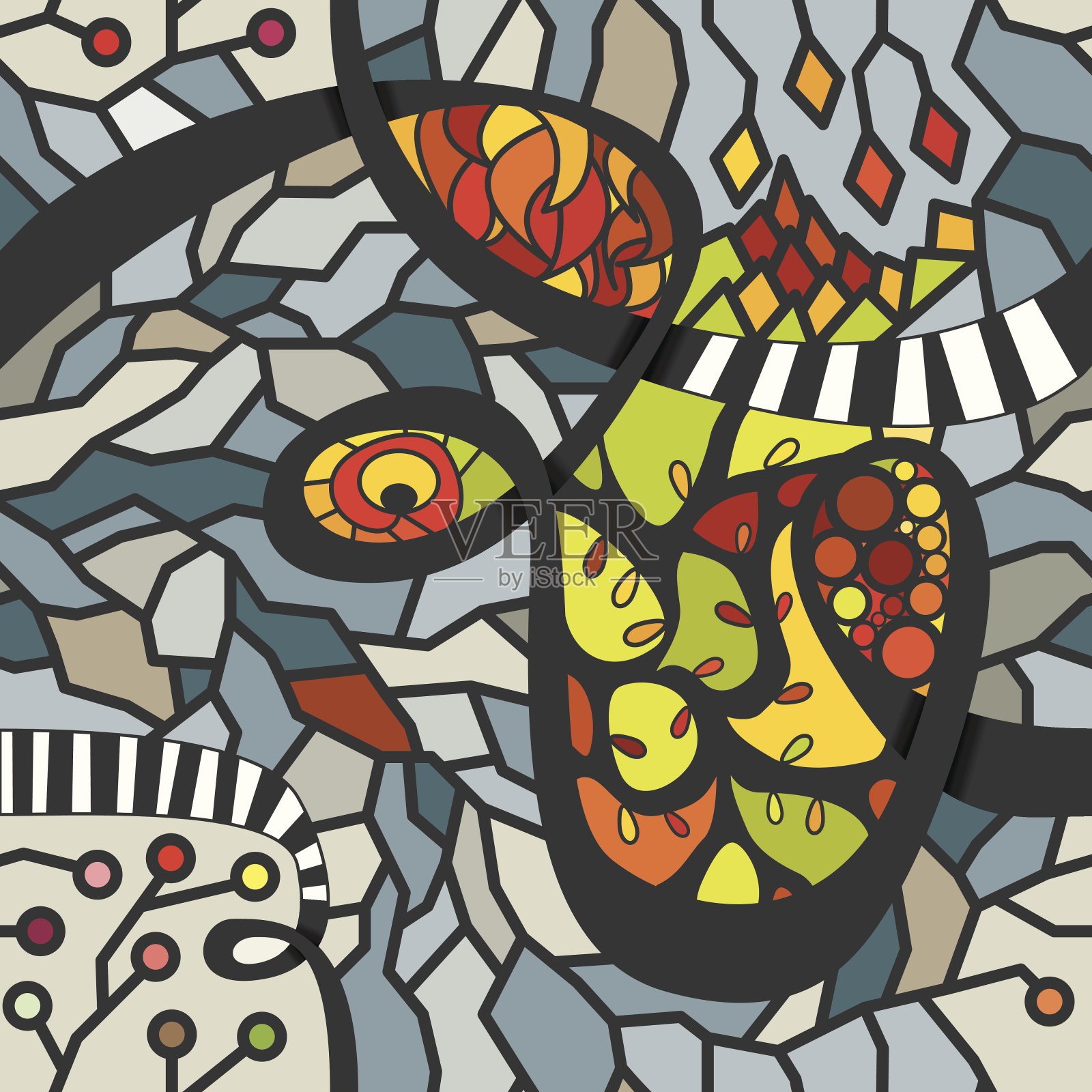 矢量无缝抽象图形插画图片素材