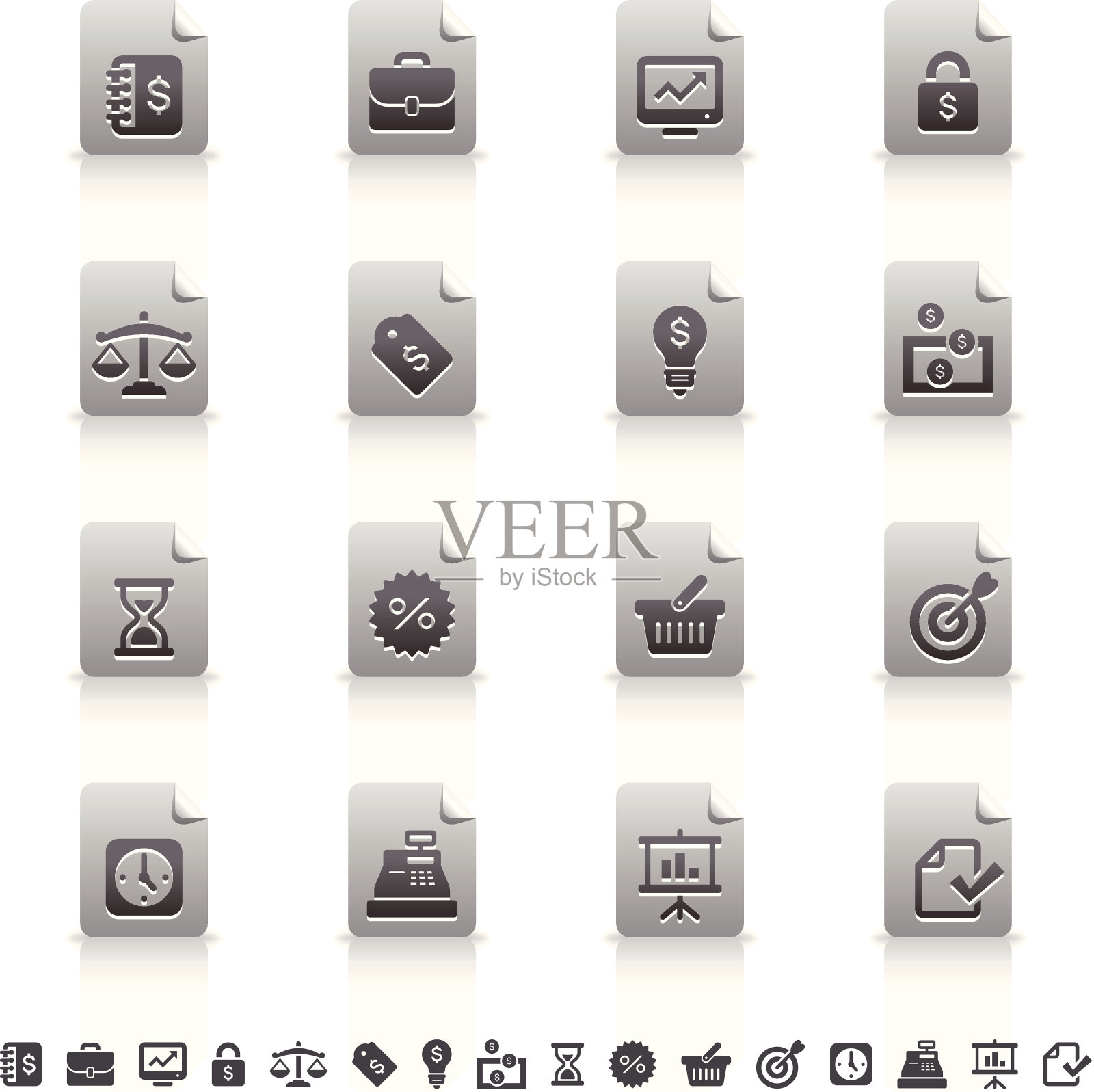 贴纸图标设置|银行和金融图标素材