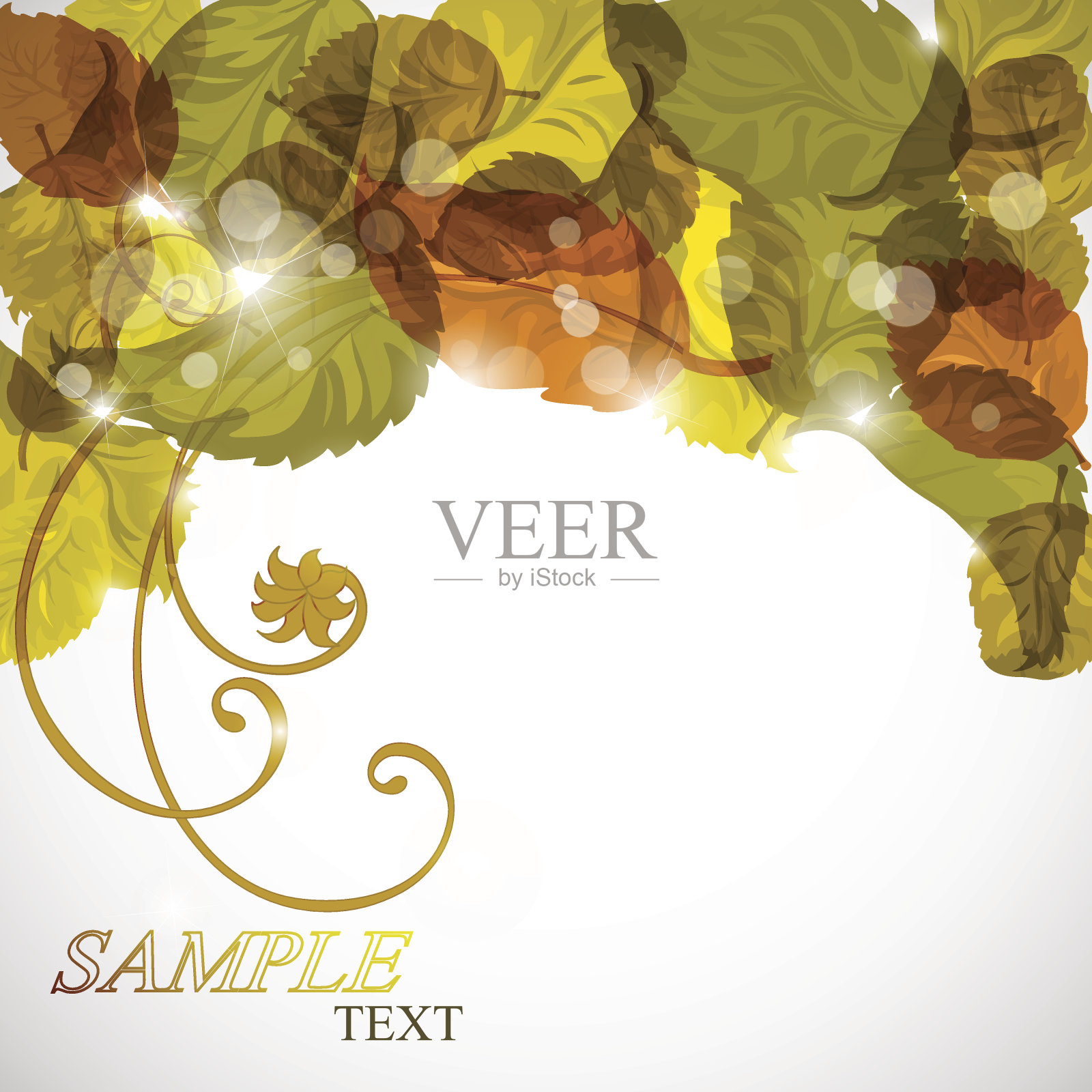 秋天背景插画图片素材