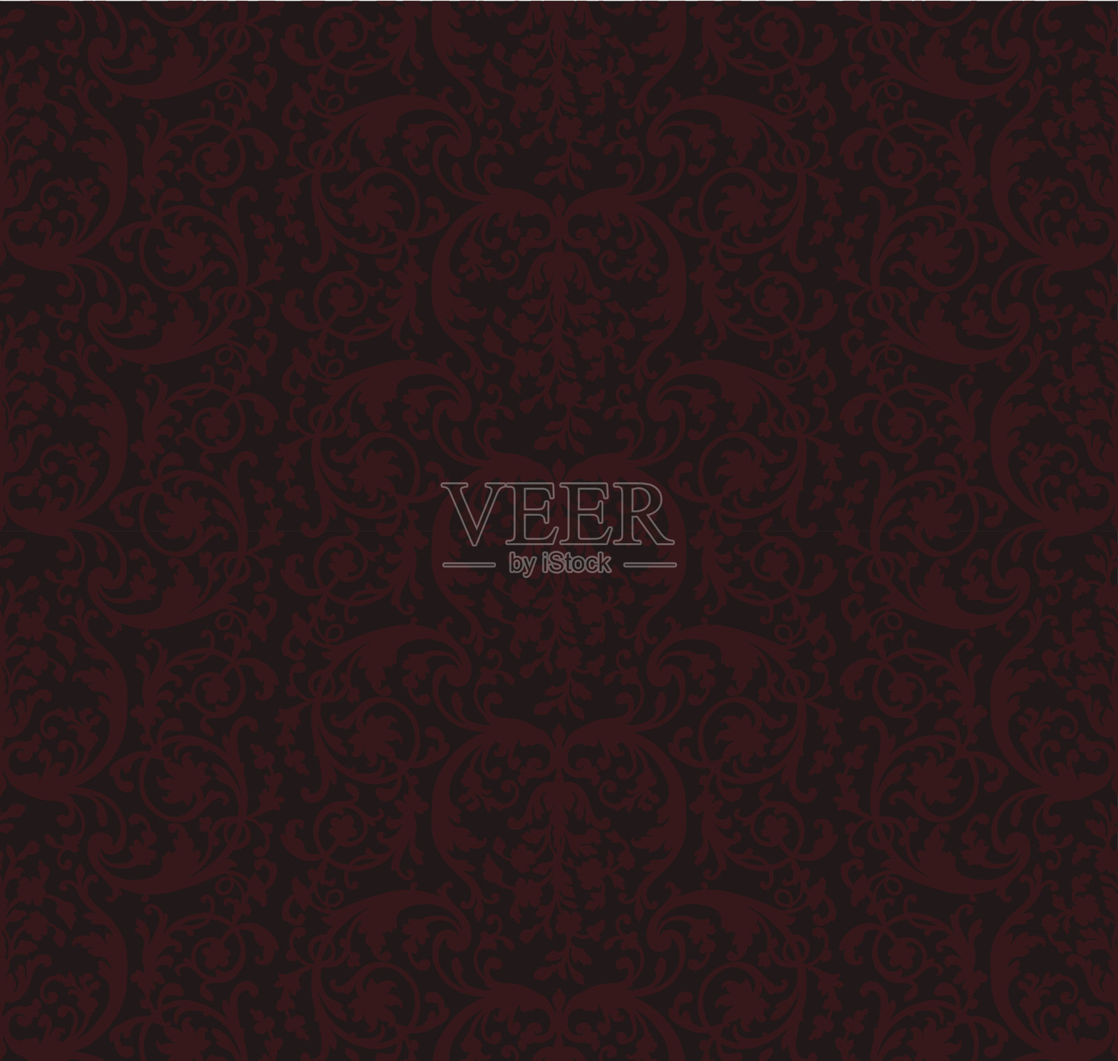 复古维多利亚风格墙纸图案插画图片素材