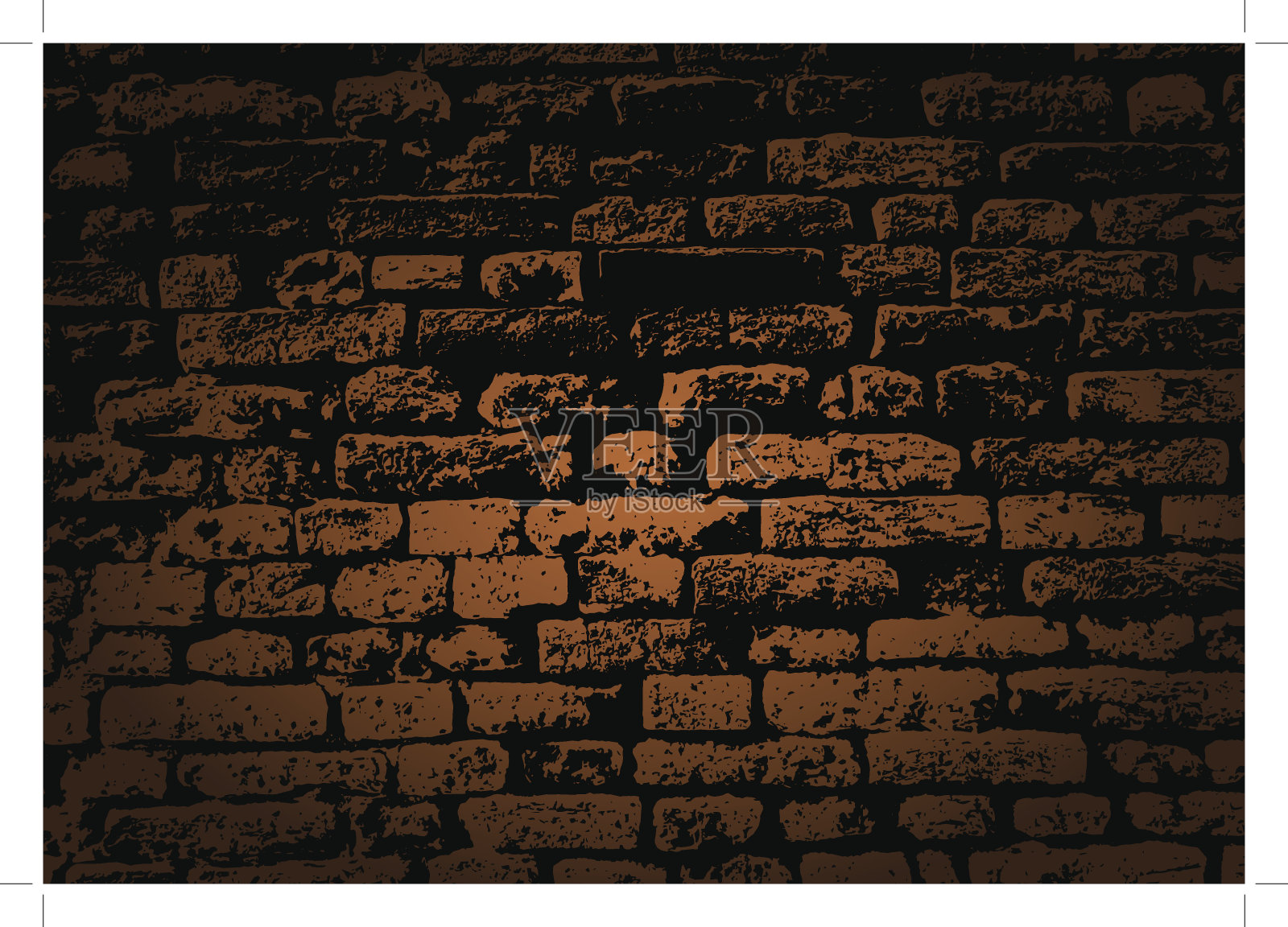 垃圾色砖墙插画图片素材