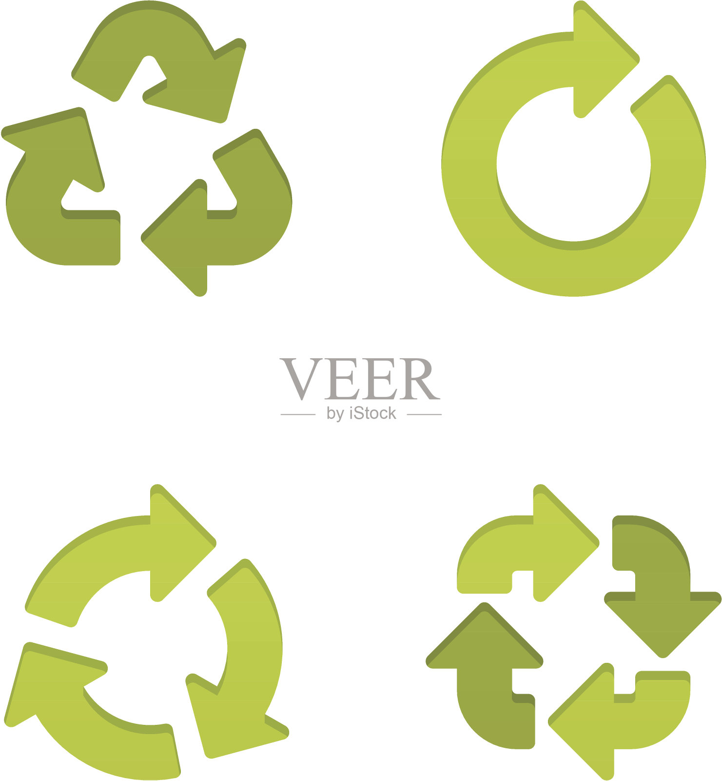 回收标志设置插画图片素材