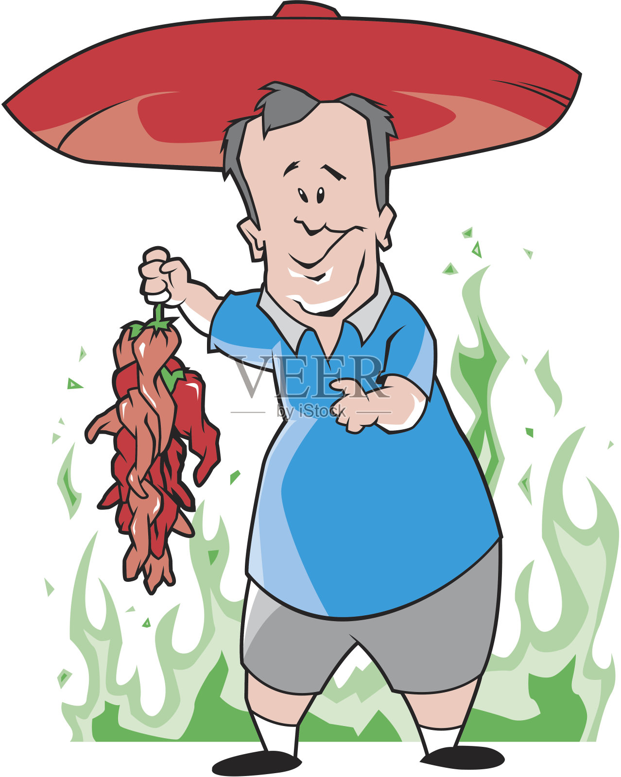 辣椒男设计元素图片