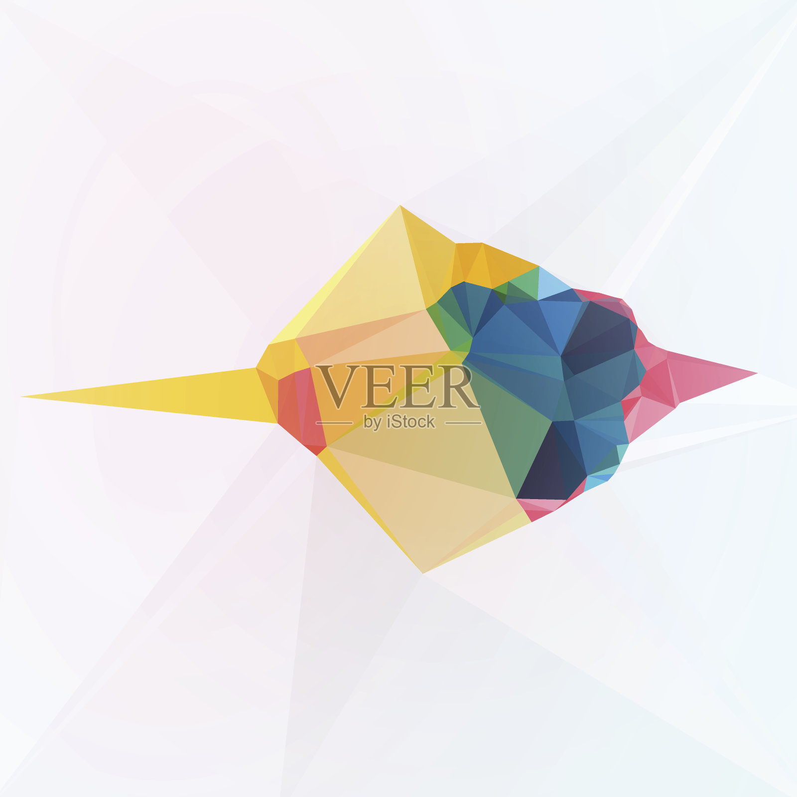 技术遇上艺术霓虹矢量抽象设计元素插画图片素材