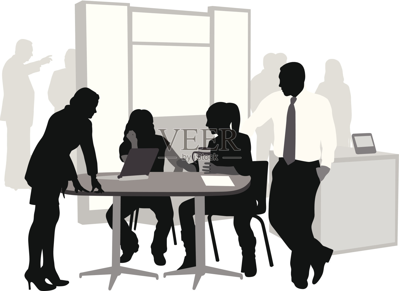 商业友谊插画图片素材