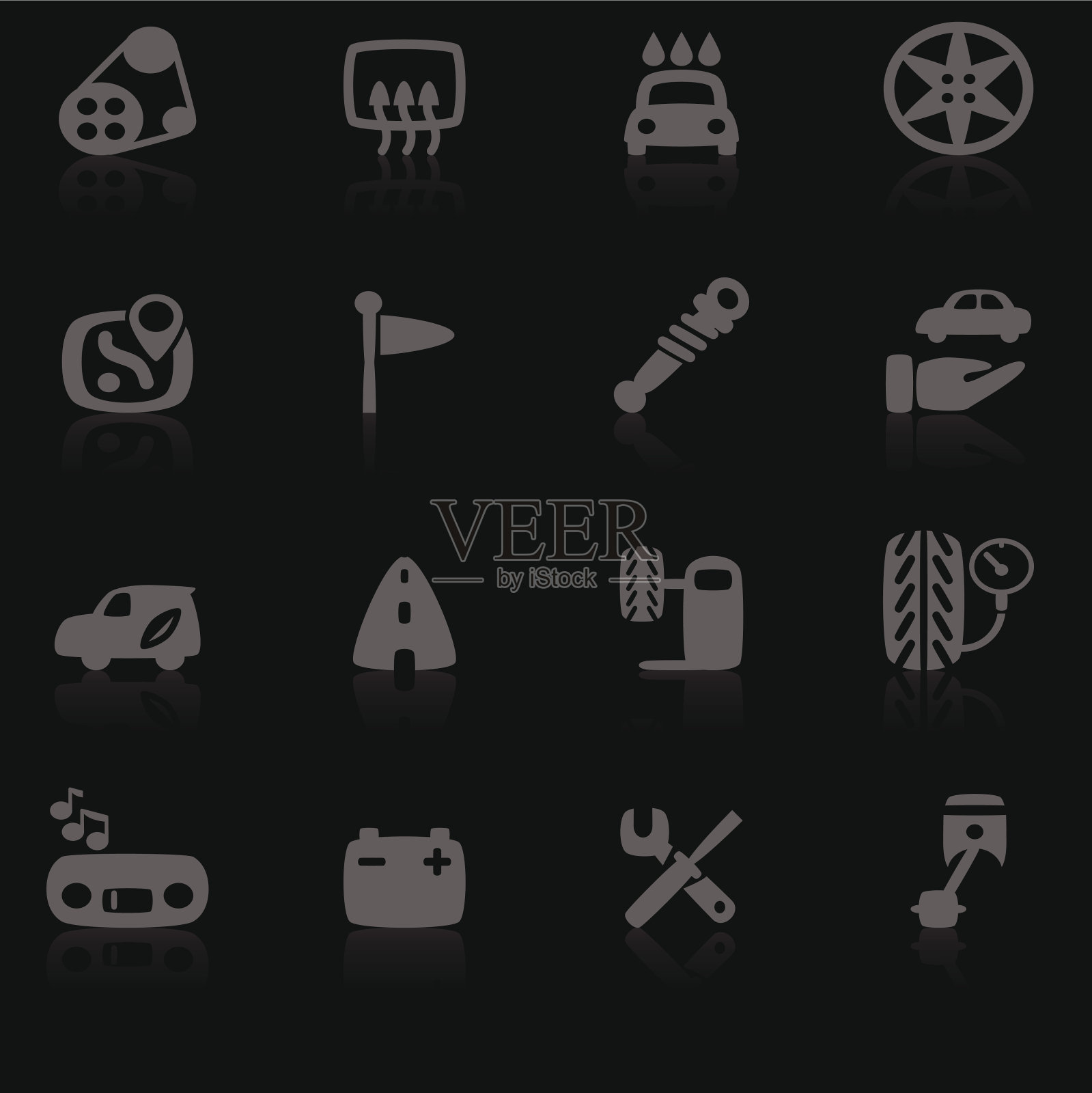 汽车图标图标素材