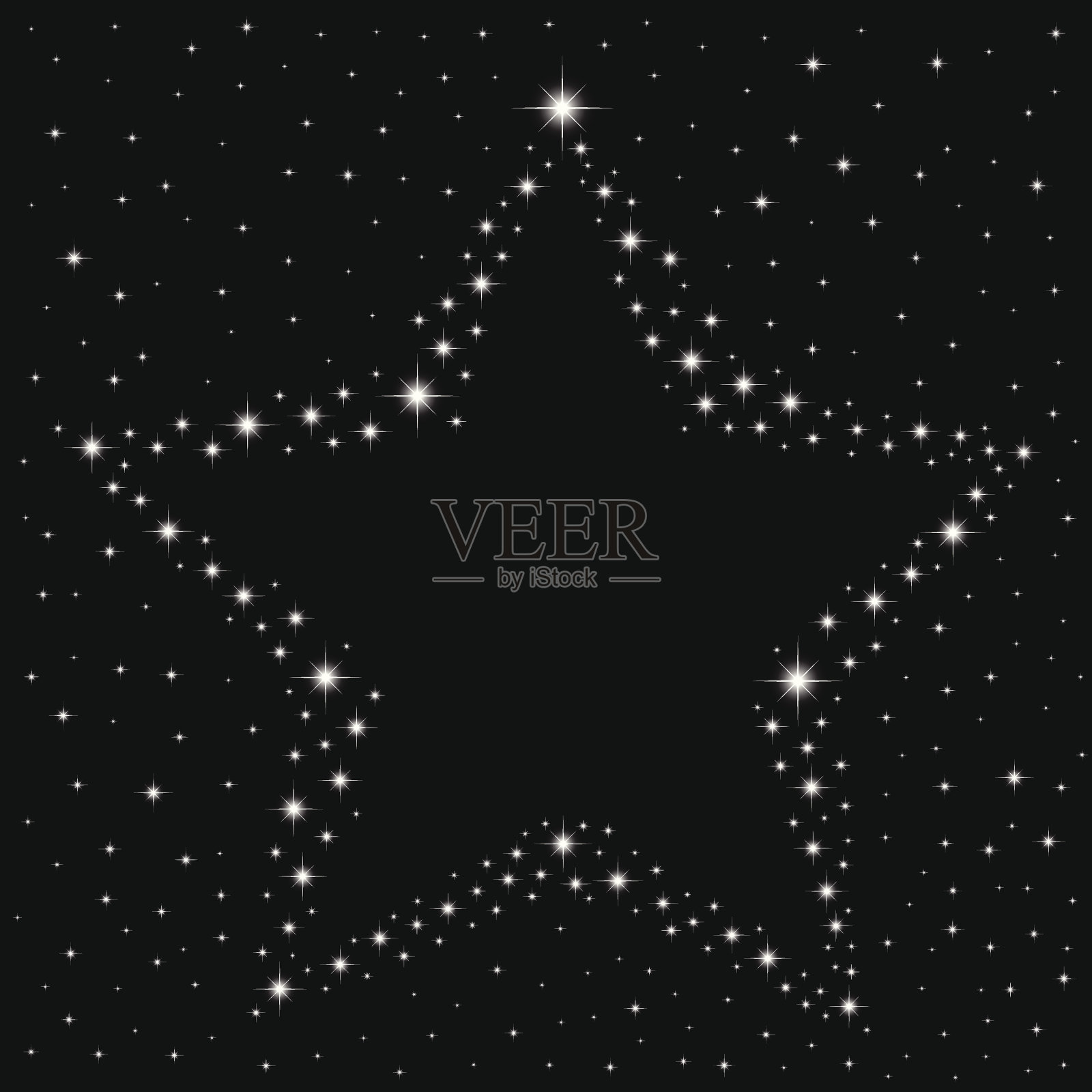 向量恒星框架插画图片素材