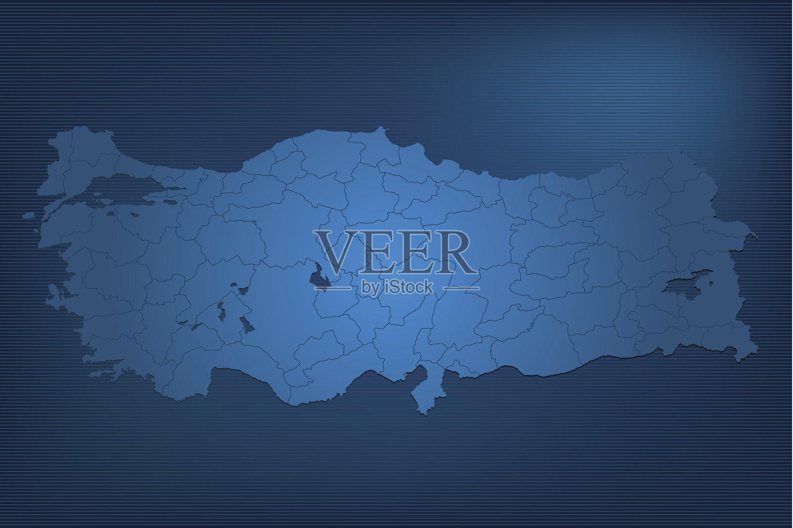 土耳其黑暗地图插画图片素材