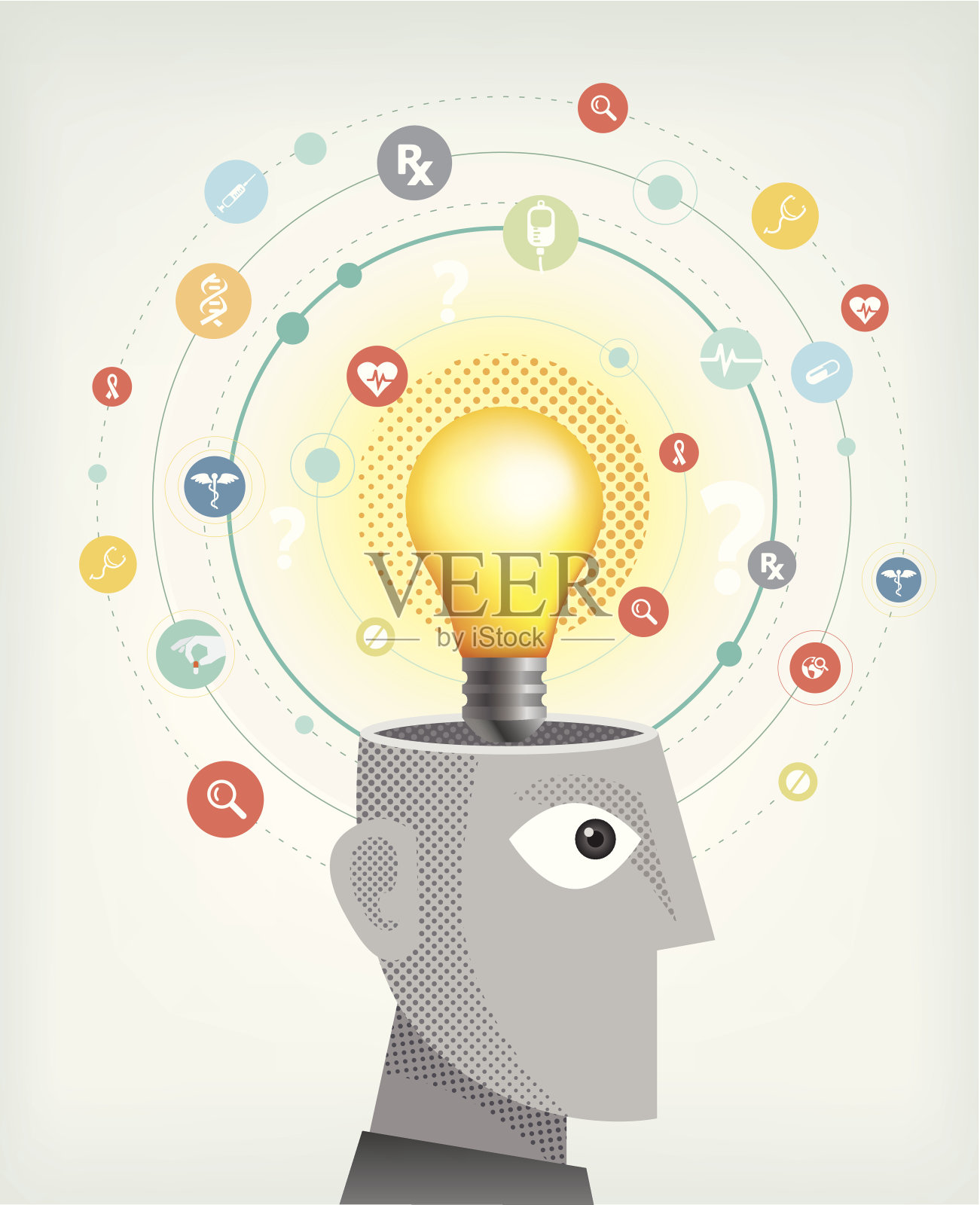 医疗保健的想法。插画图片素材