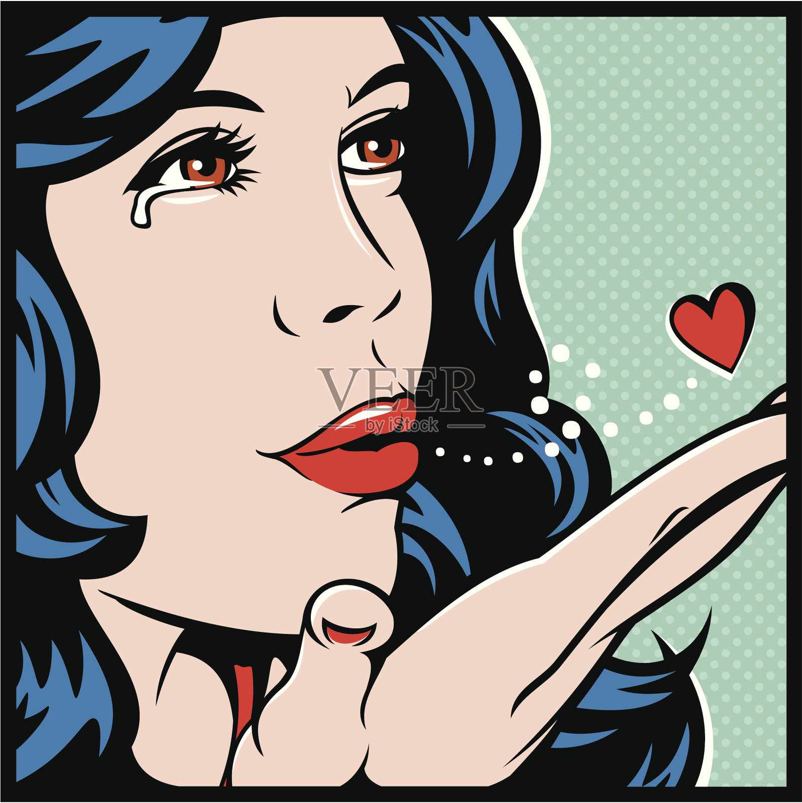 说再见插画图片素材