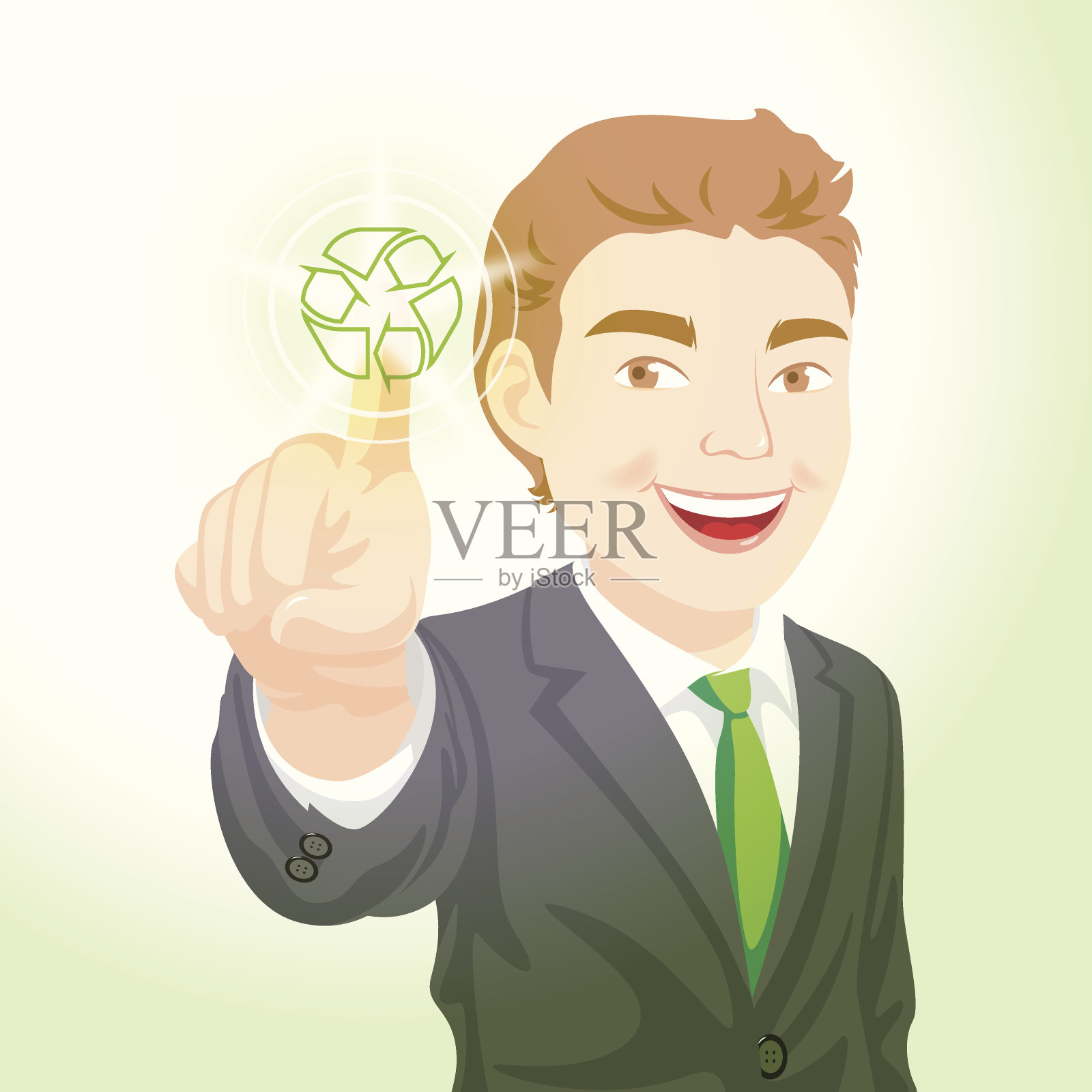 触摸屏-回收插画图片素材