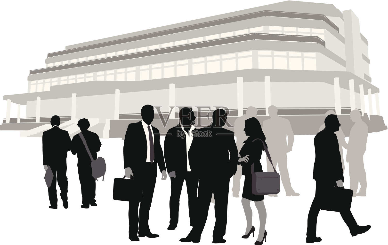 人物商业矢量剪影插画图片素材