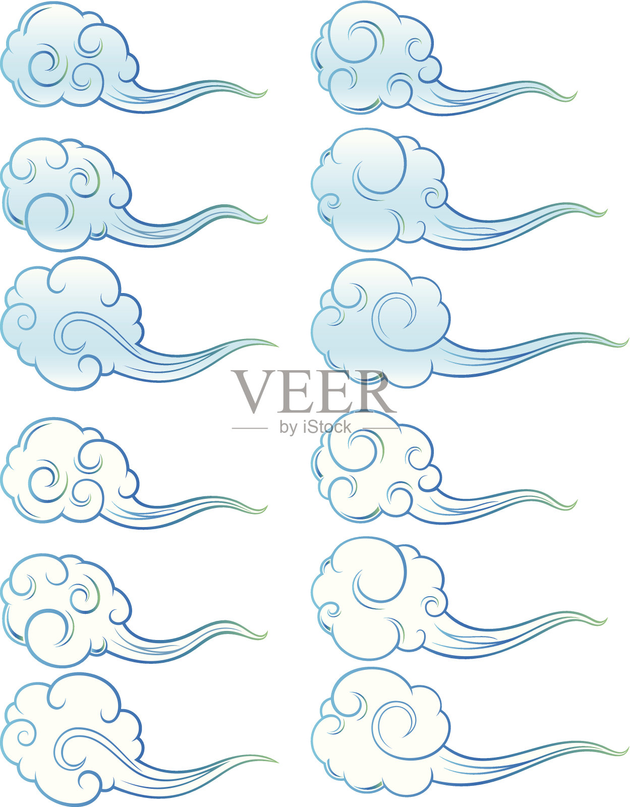 云插画图片素材